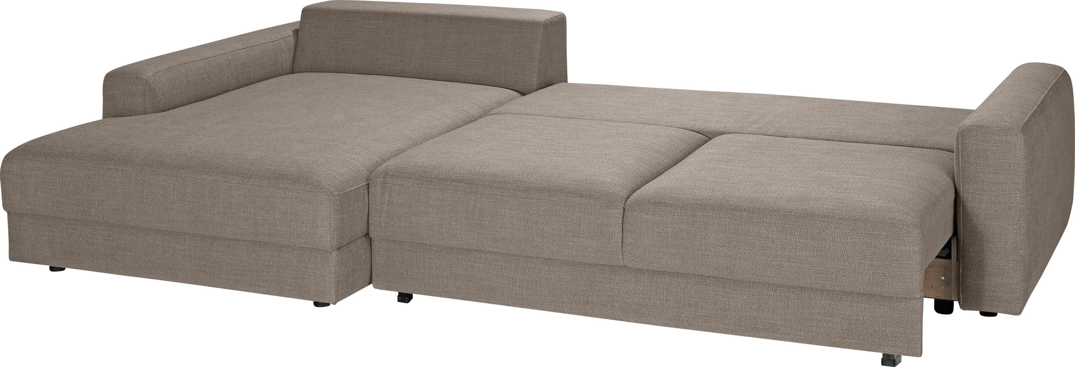 Thumbnail - TRENDMANUFAKTUR Ecksofa "Bourbon II, hoher Sitzkomfort, extrabreite Recamiere für Relaxkomfort" wahlweise mit Bettfunkti...