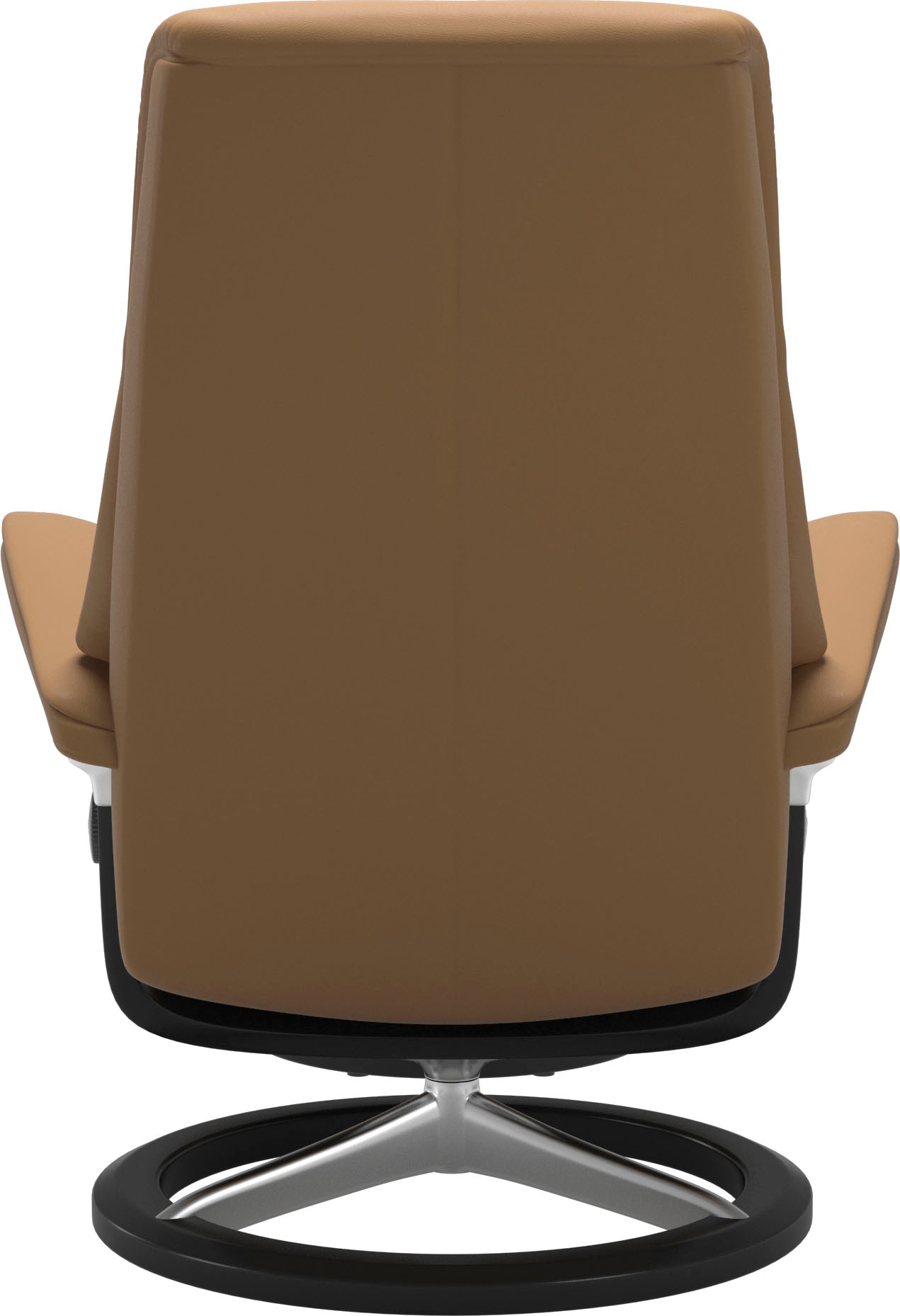 Stressless® Relaxsessel »View«, (Set, Relaxsessel mit Hocker), mit Signature Base, Größe M,Gestell Schwarz