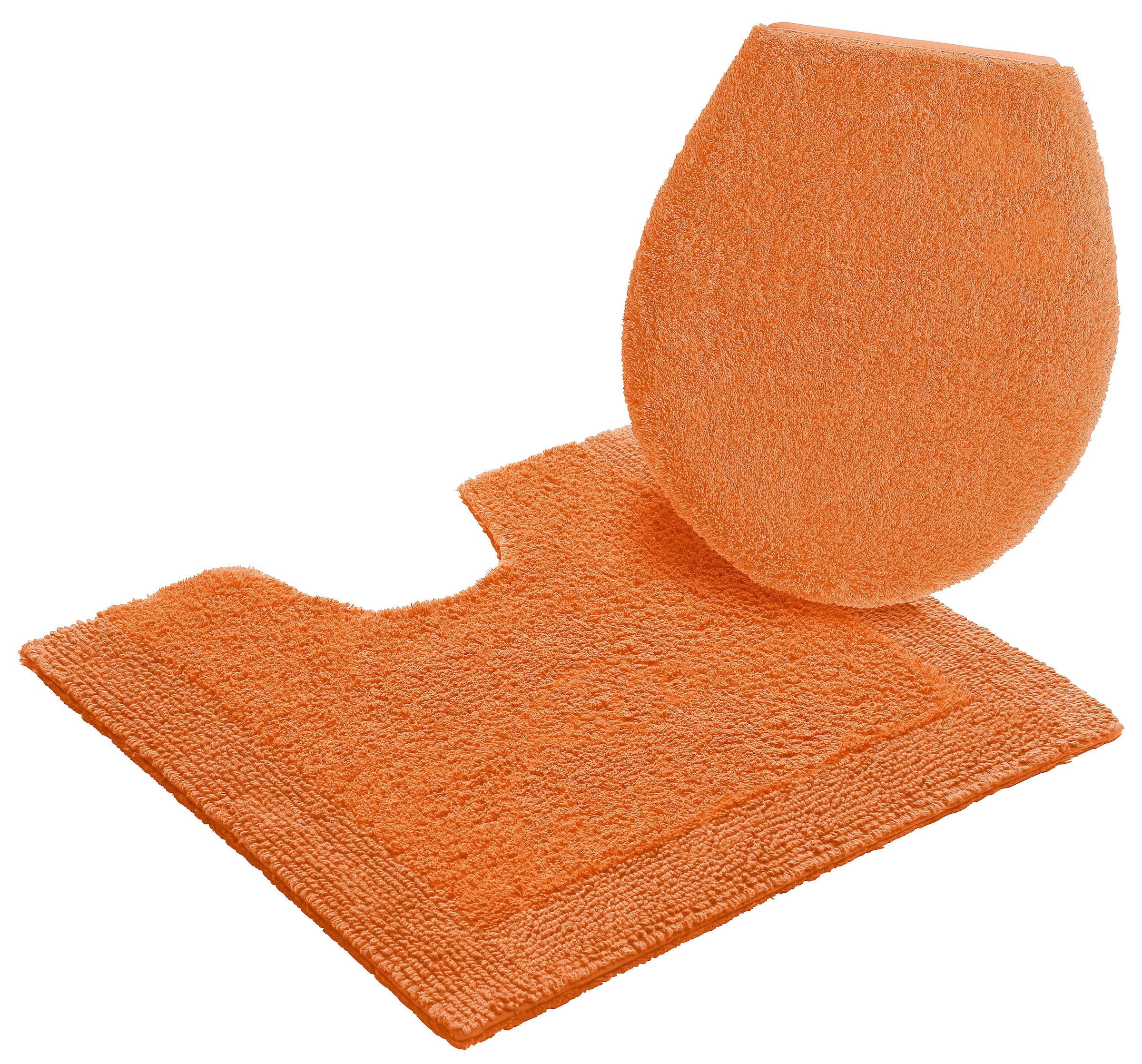 my home Badematte »Kapra, Badvorleger, Badezimmer Teppich«, beidseitig nutzbar-fußbodenheizungsgeeignet-strapazierfähig, mit Bordüre, Badteppich, Badematte