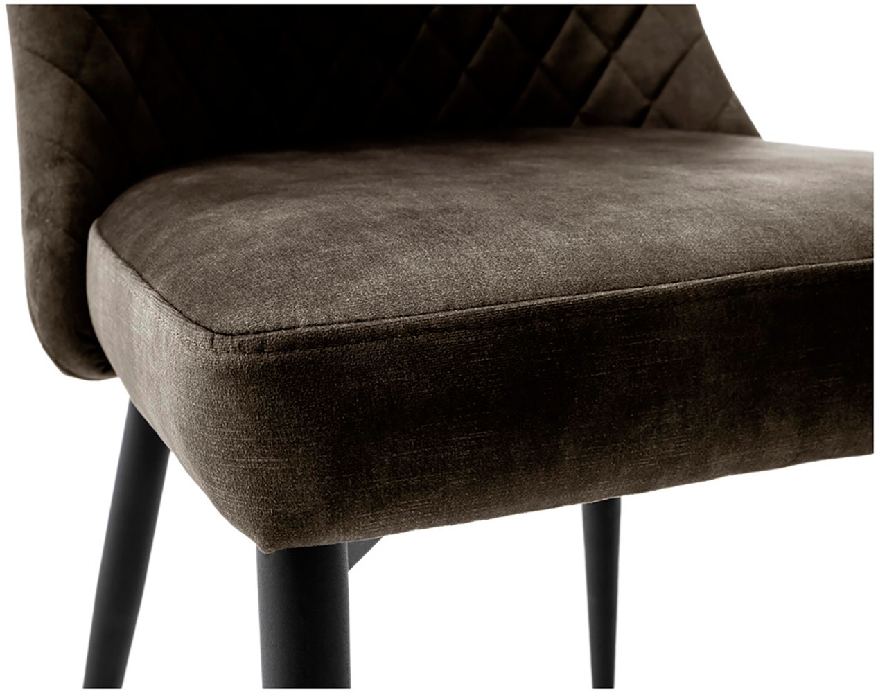 MCA furniture 4-Fußstuhl »ABOSHI Esszimmerstuhl (4er Set)«, (Set), 4 St., Veloursstoff, Taschenfederkern, Metall schwarz,Vintage-Veloursoptik,belastbar 120 kg