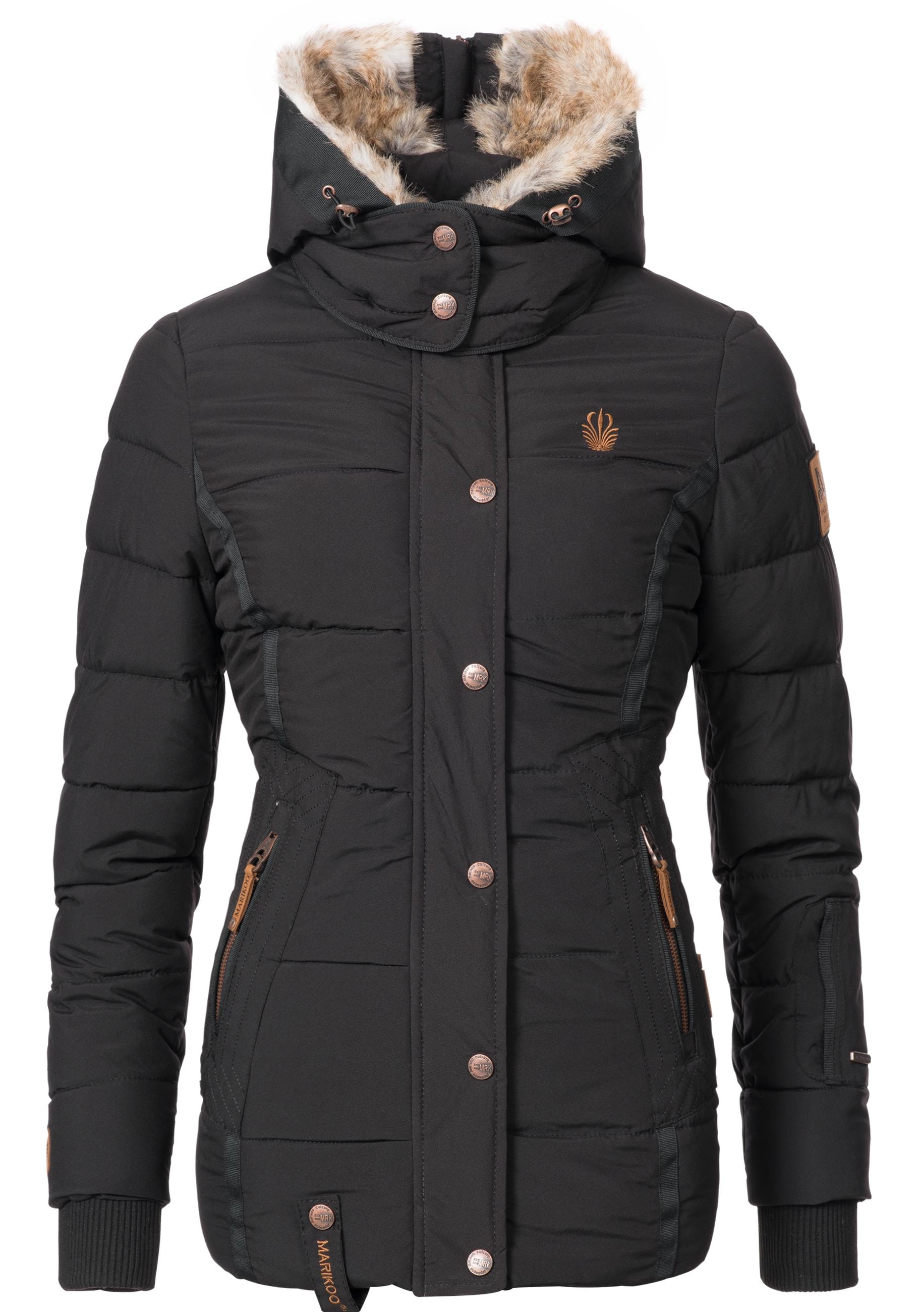 Marikoo Winterjacke »Nekoo«, mit Kapuze, stylische Damen Steppjacke mit großer Kapuze
