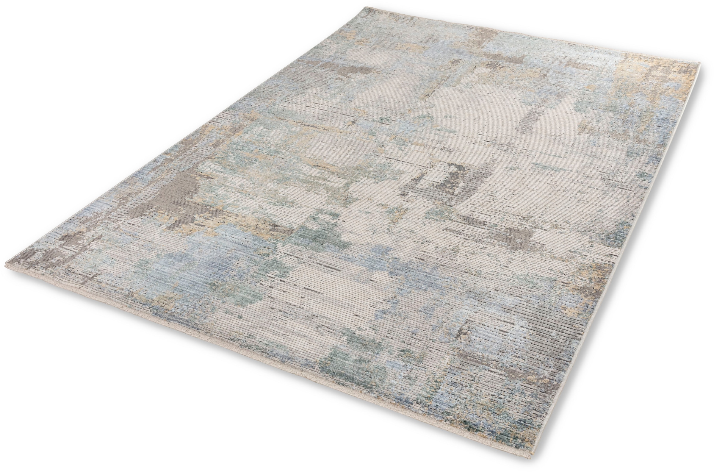 ASTRA Teppich »Calea 241«, rechteckig, 6 mm Höhe, Kurzflor mit Fransen, Wohnzimmer