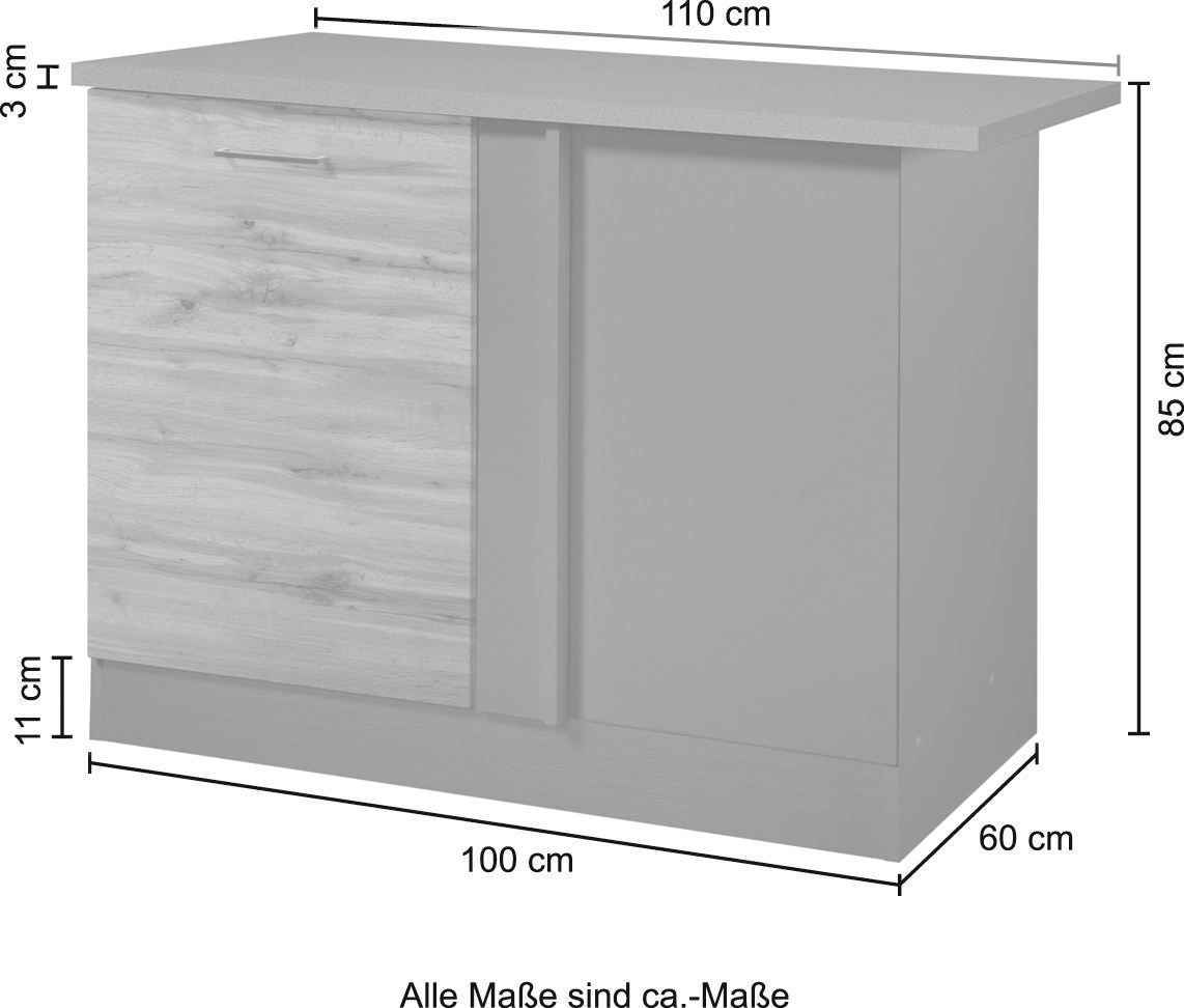 Eckunterschrank | HELD für Ecke BAUR Stauraum MÖBEL in »Trier«, der