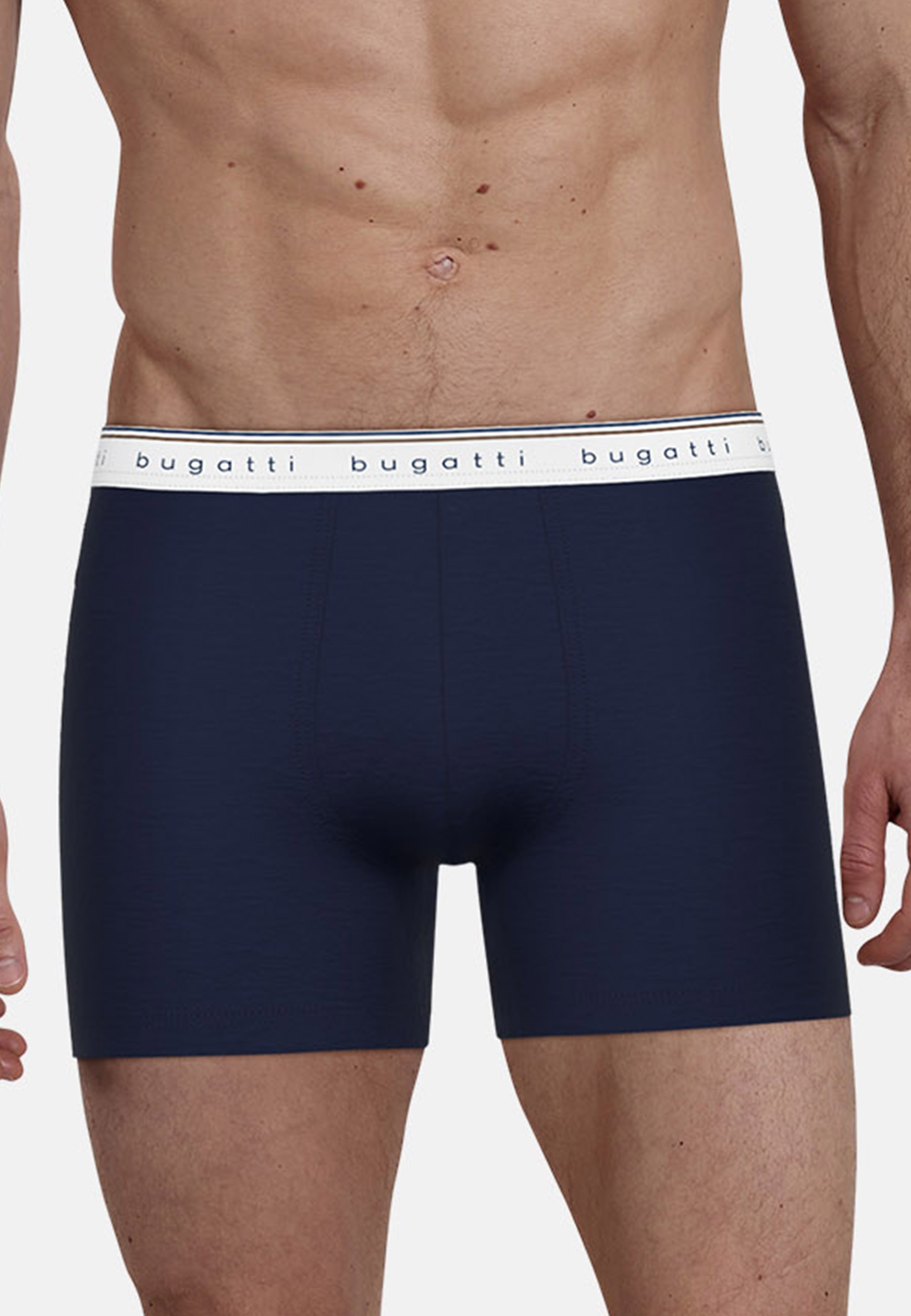 bugatti Boxershorts "Pisa", (3er Pack), Mit elastischem Logobund günstig online kaufen