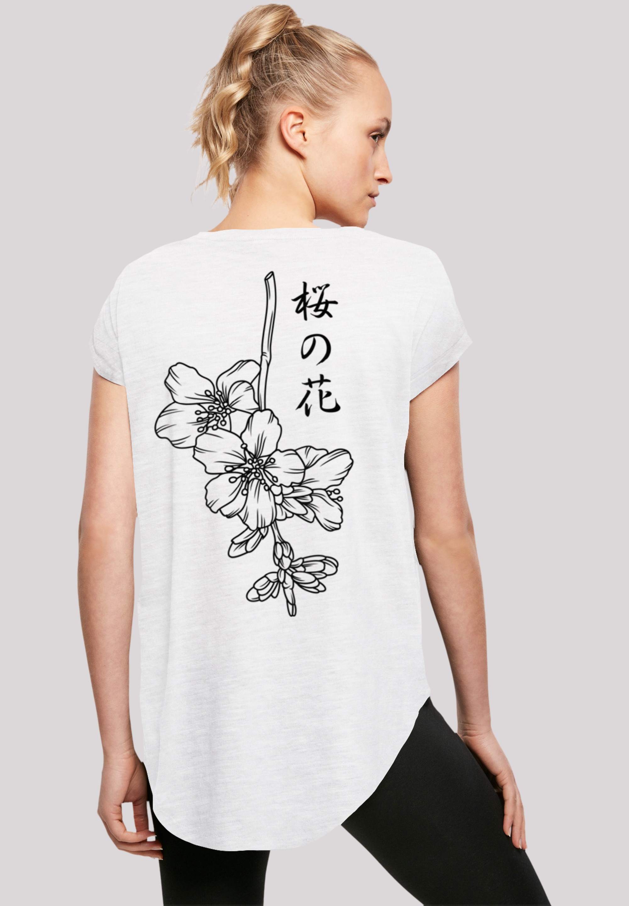 F4NT4STIC Marškinėliai »Japan Flower« Print