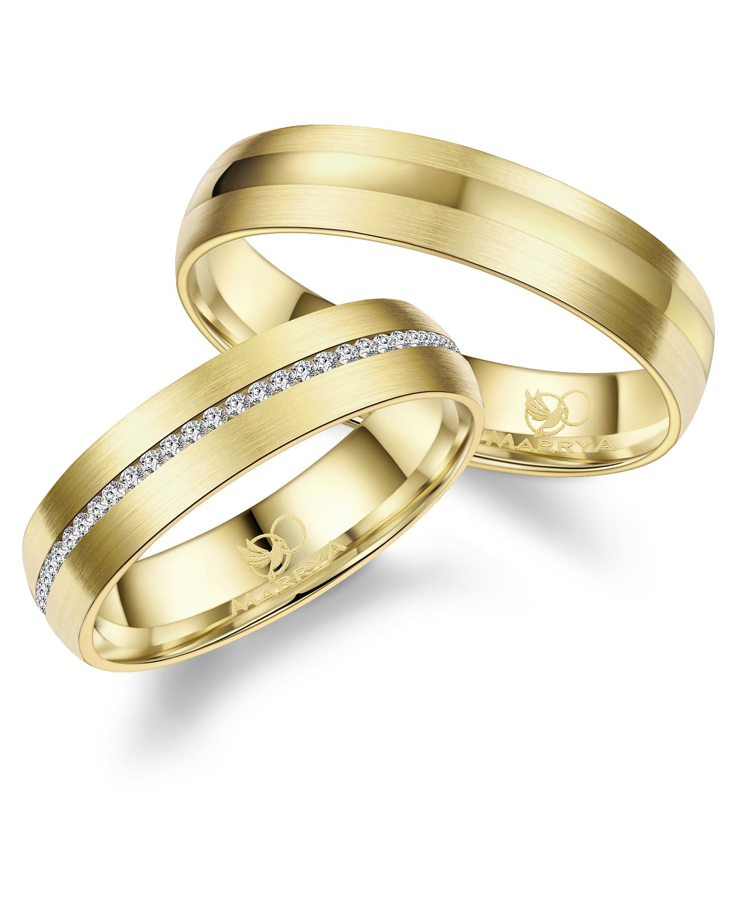 Marrya "Edelstahl Ringe Trauringe Eheringe Partnerringe"