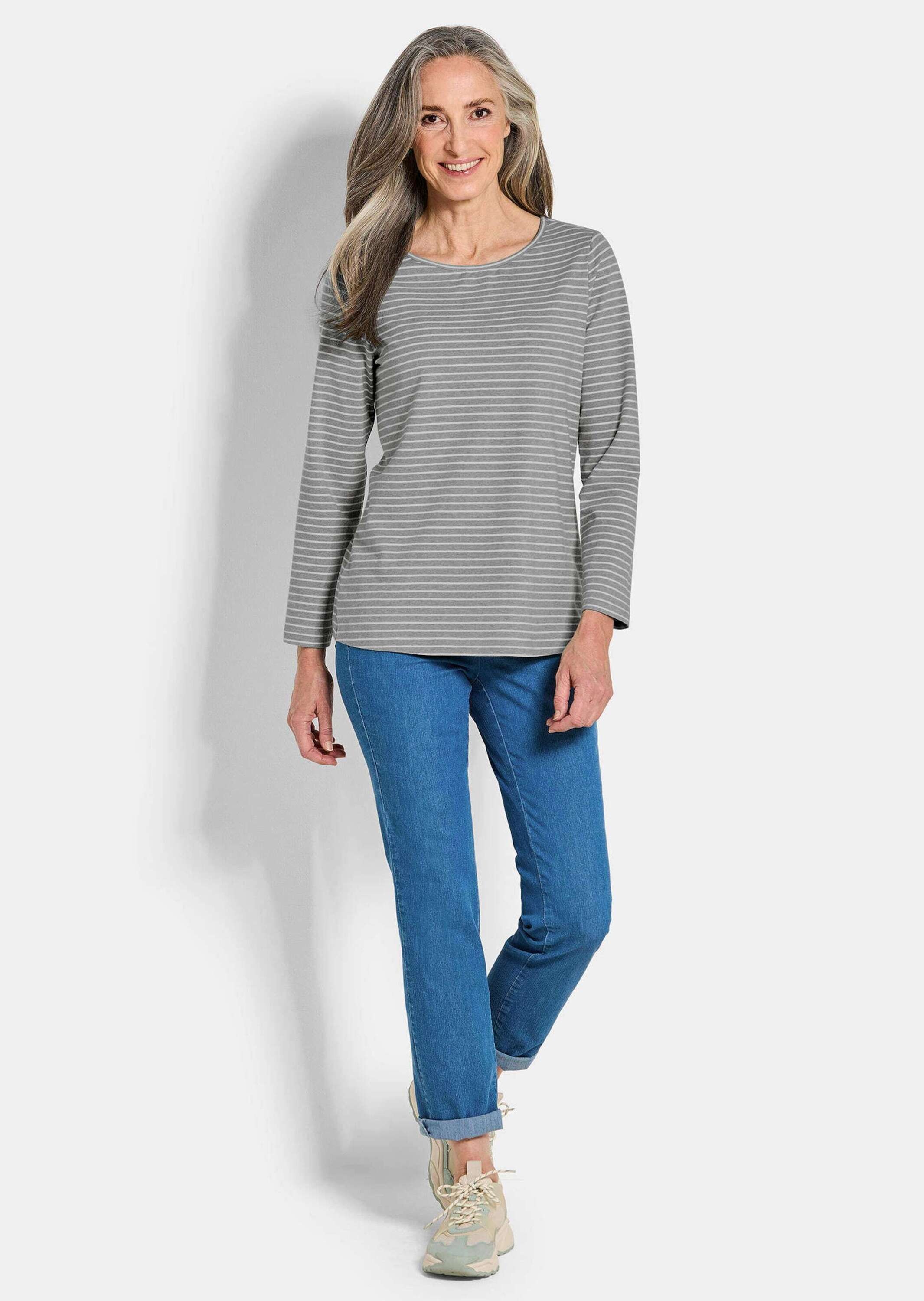 GOLDNER Kurzarmshirt »Kurzgröße Langarm 3er-Baumwollshirt-Set«