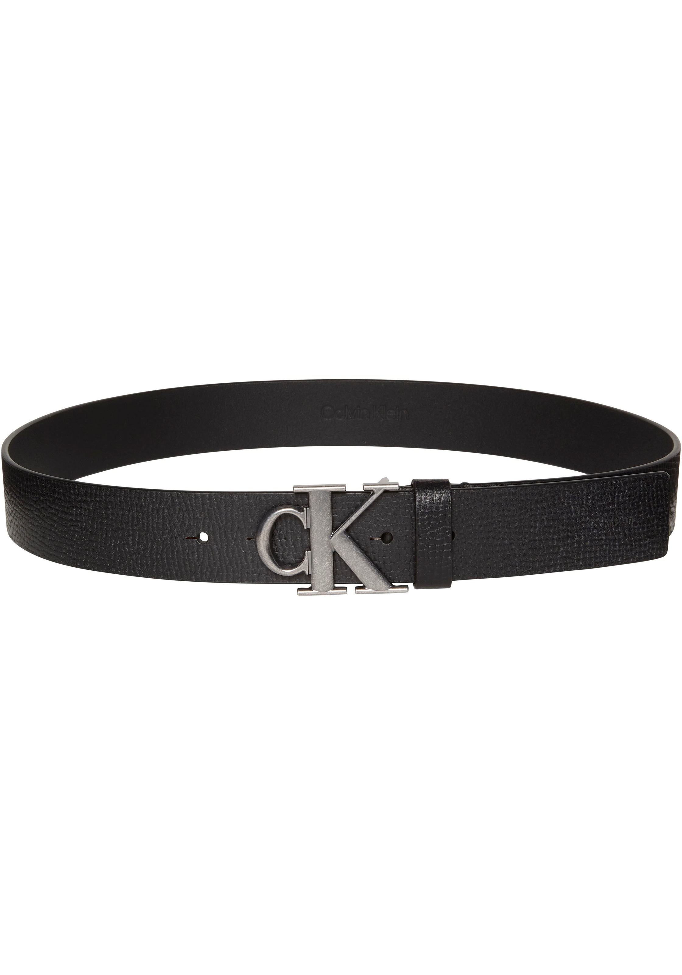 Calvin Klein Ledergürtel "CK BUCKLE 40MM FIXED" Größenverstellbar mit Metal günstig online kaufen