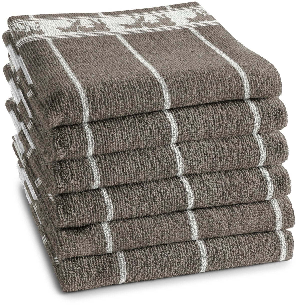 DDDDD Geschirrtuch "DDDDD Küchentuch Schwarz/Bon (6er-Pack)" schnell trockn günstig online kaufen