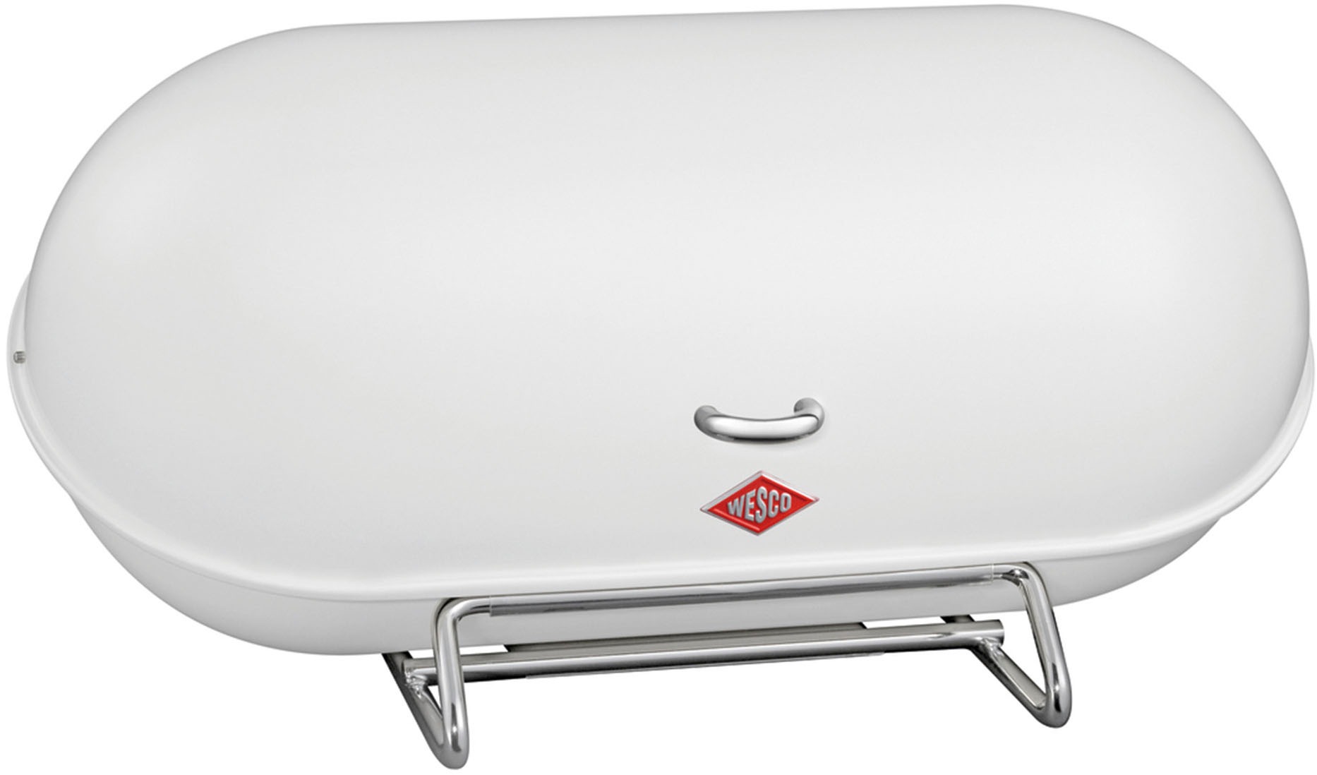 WESCO Brotkasten "Breadboy", B:44,3cm H:21cmweiß matt, Lebensmittelaufbewahrungsbehälter, pulverbeschichtet, klapperfreier Schwenkdeckel, mit