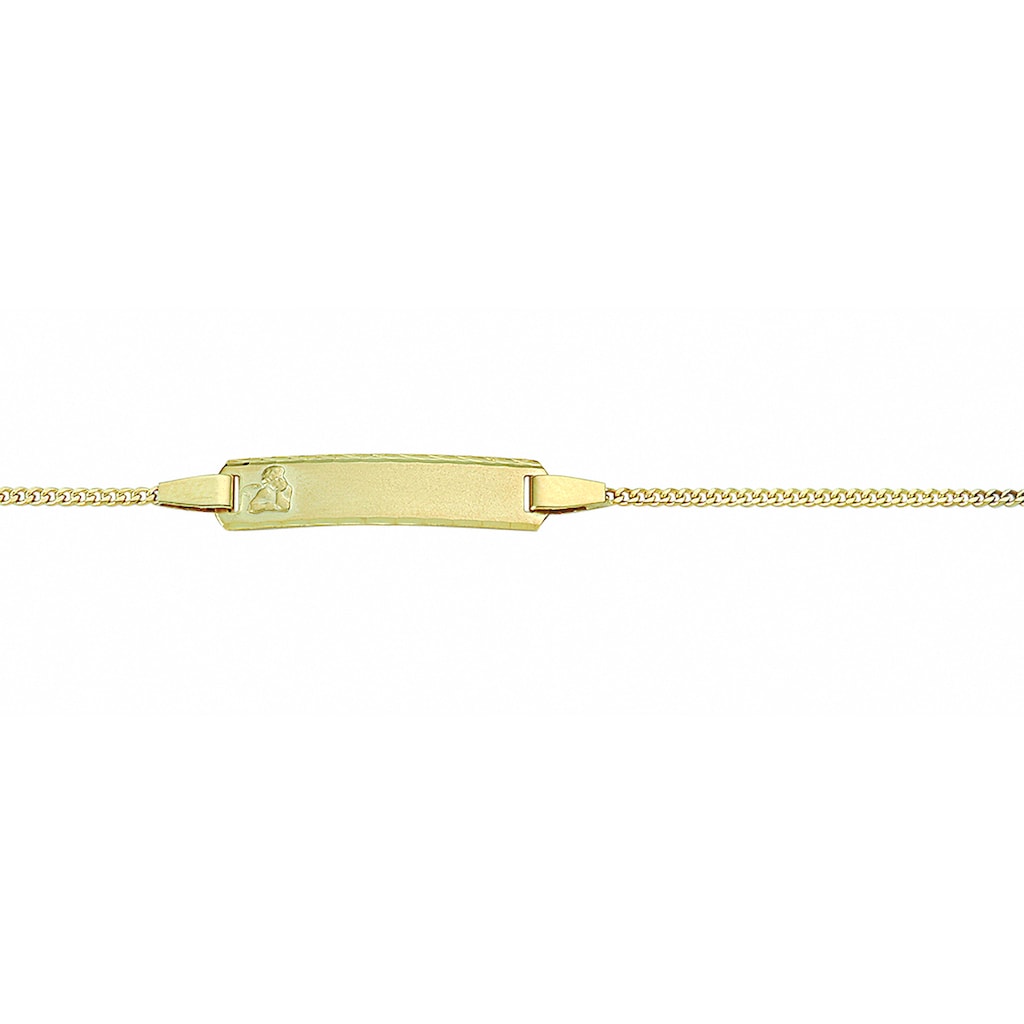 Adelia´s Goldarmband »333 Gold Flach Panzer Armband 14 cm«, 333 Gold Goldschmuck für Damen