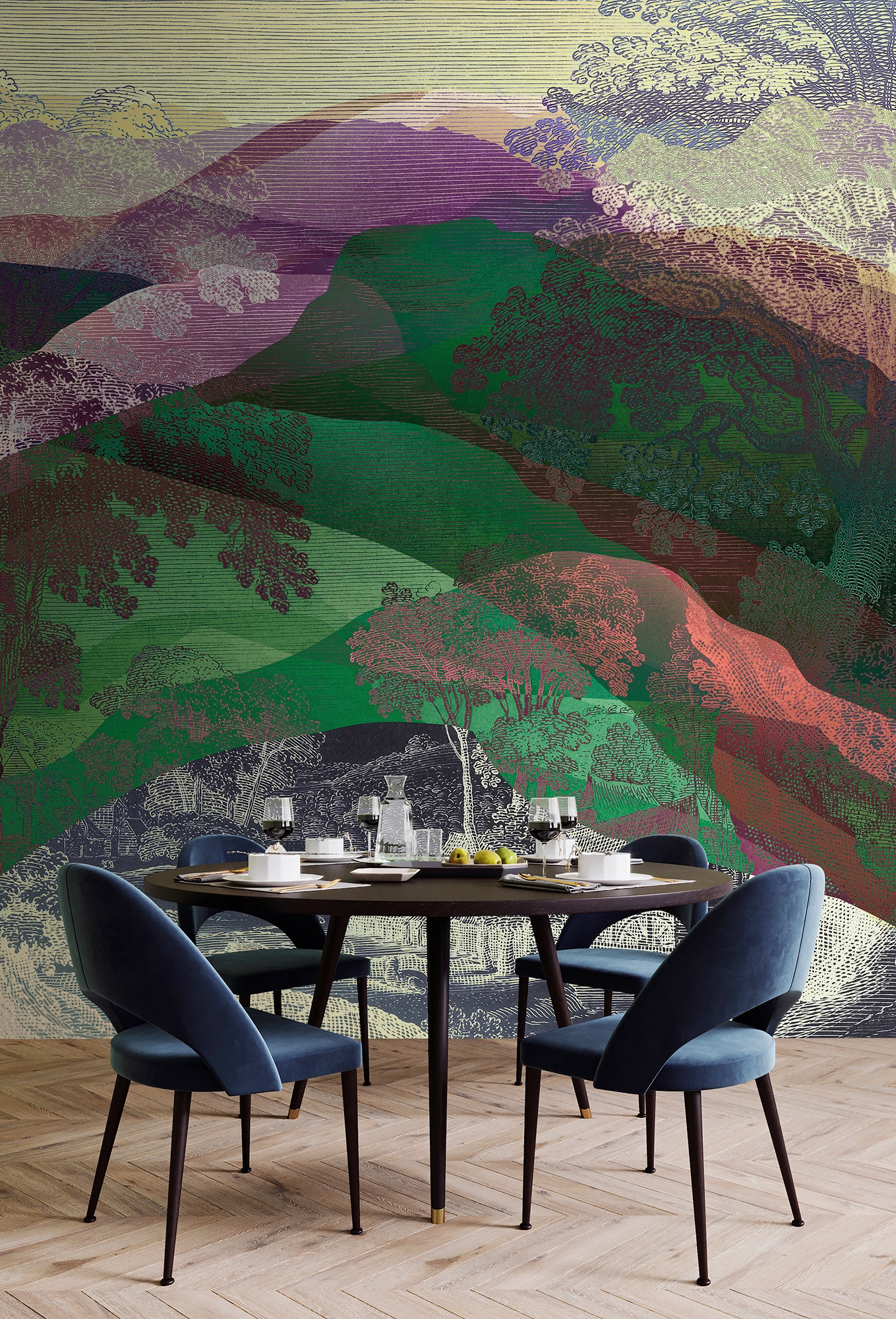 living walls Fototapete »Walls by Patel Hidden Valley«, Vlies, Wand
