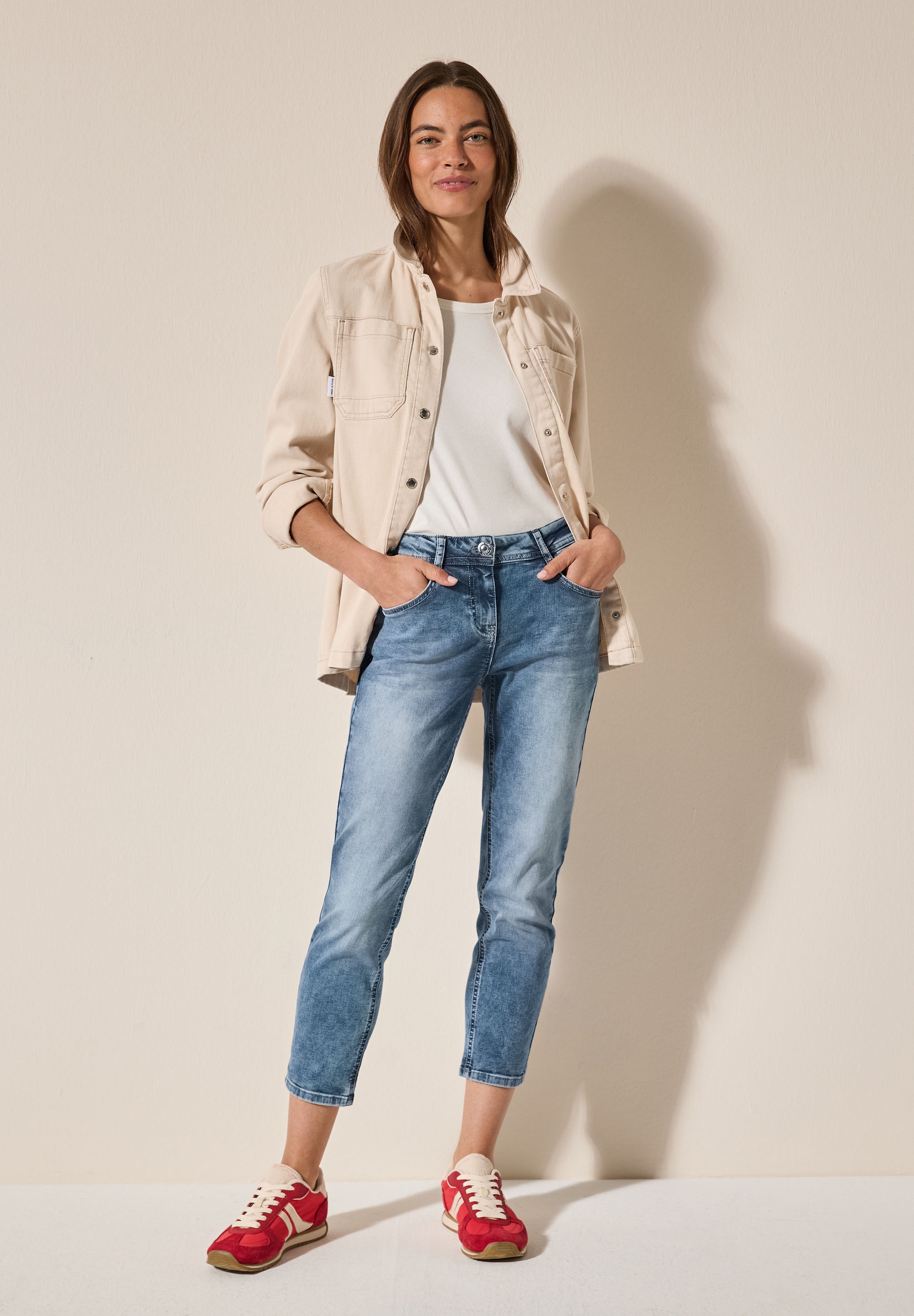 Cecil Comfort-fit-Jeans, aus Baumwolle mit Stretchanteil