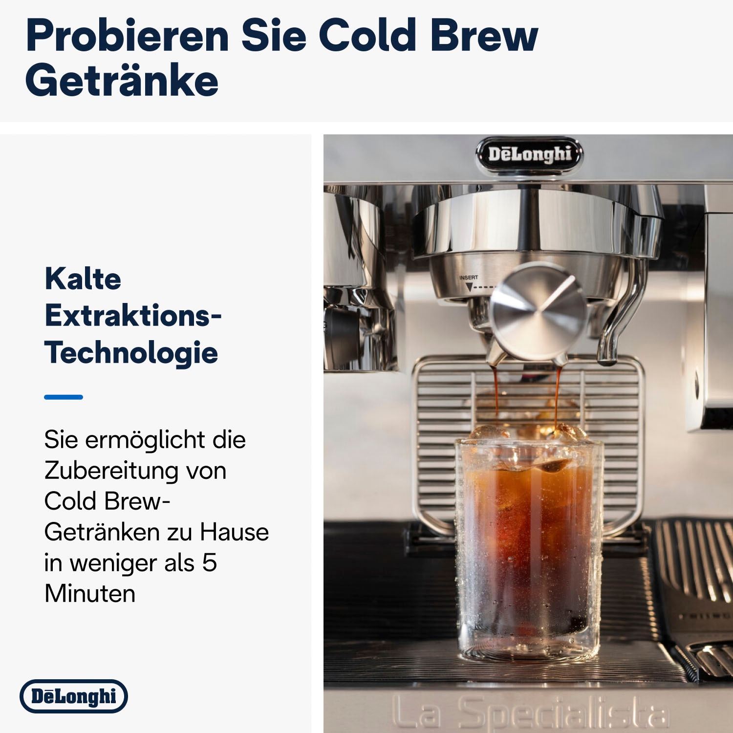 De'Longhi Siebträgermaschine »La Specialista Maestro Cold Brew EC9865.M«