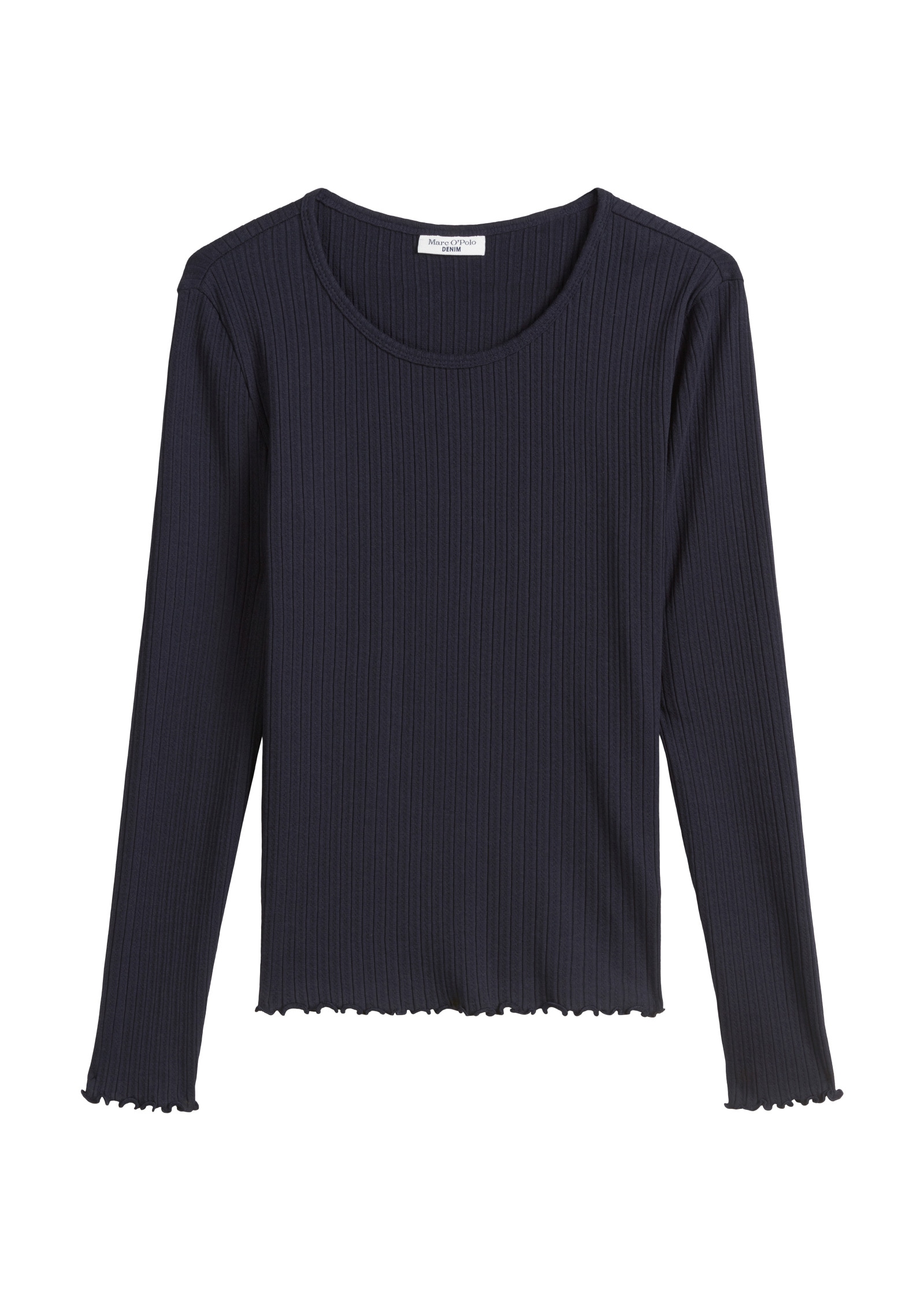Marc O'Polo DENIM Langarmshirt »aus modernem Ribbjersey«