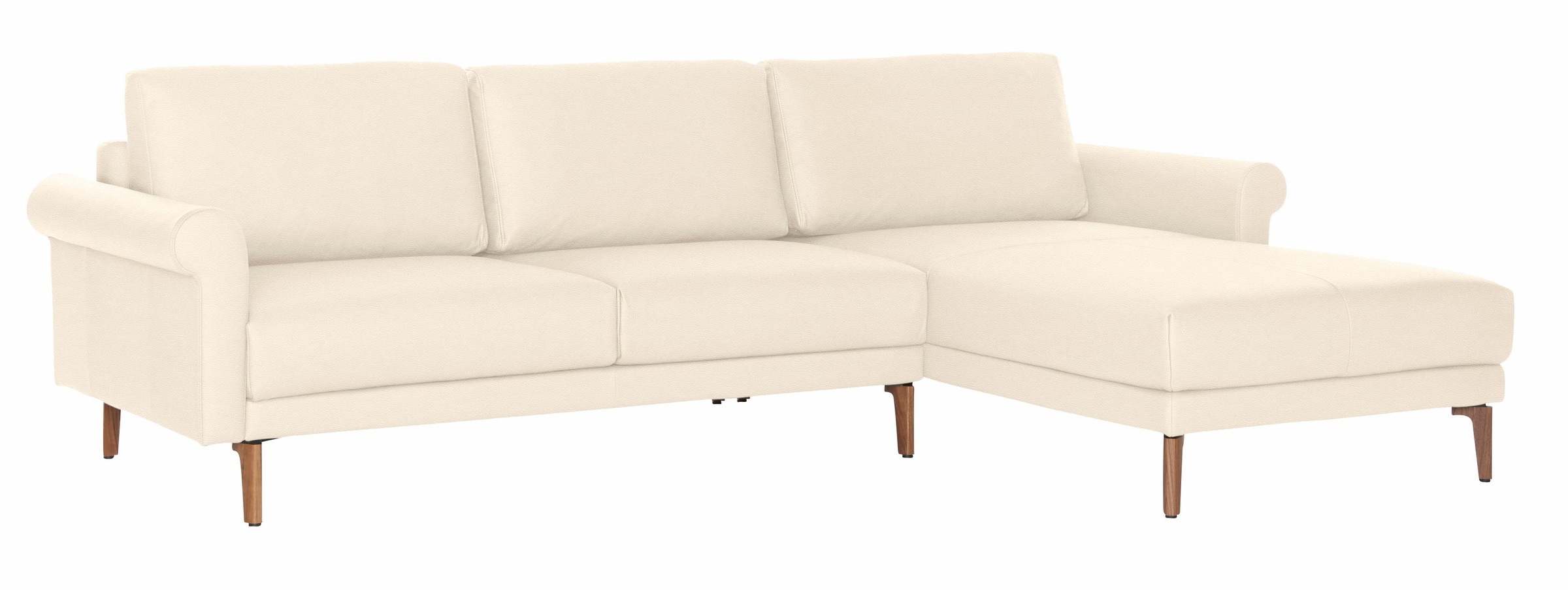 Creation BY ROLF BENZ Ecksofa »CR.450, Designecksofa, Polsterecke, L-Form, 282/178 cm (B/T)«, abgerundete Armlehne Schnecke, modern Landhaus, Leder oder Chenille