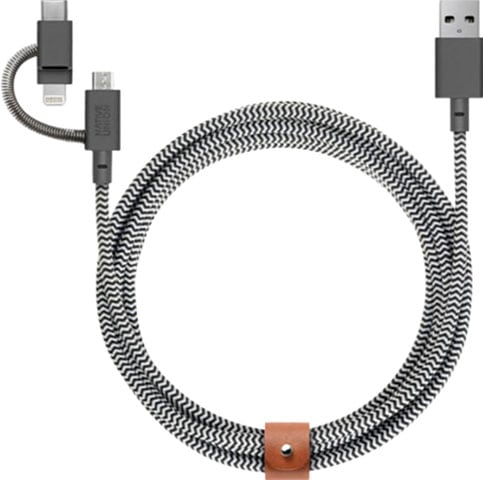 Smartphone-Kabel »Gürtelkabel Universal«, USB Typ A-Micro-USB-Lightning-USB-C, 200 cm