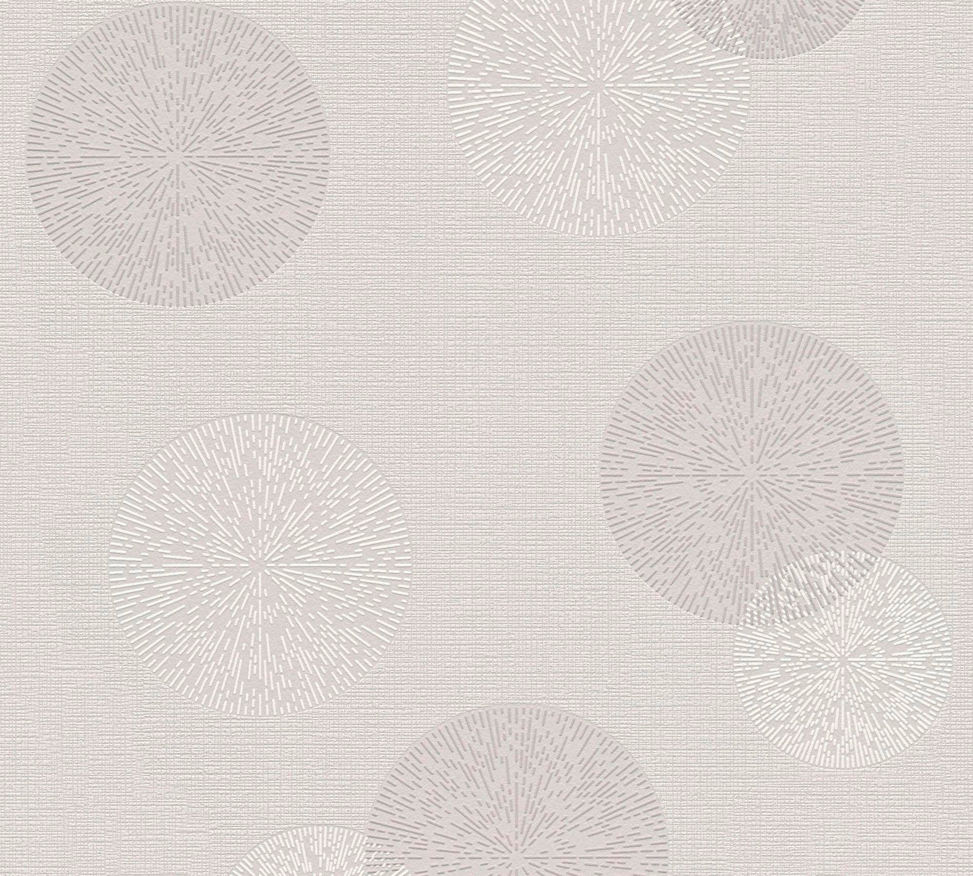 living walls Vliestapete "Happy Spring" gepunktet Grafik Tapete Kreise