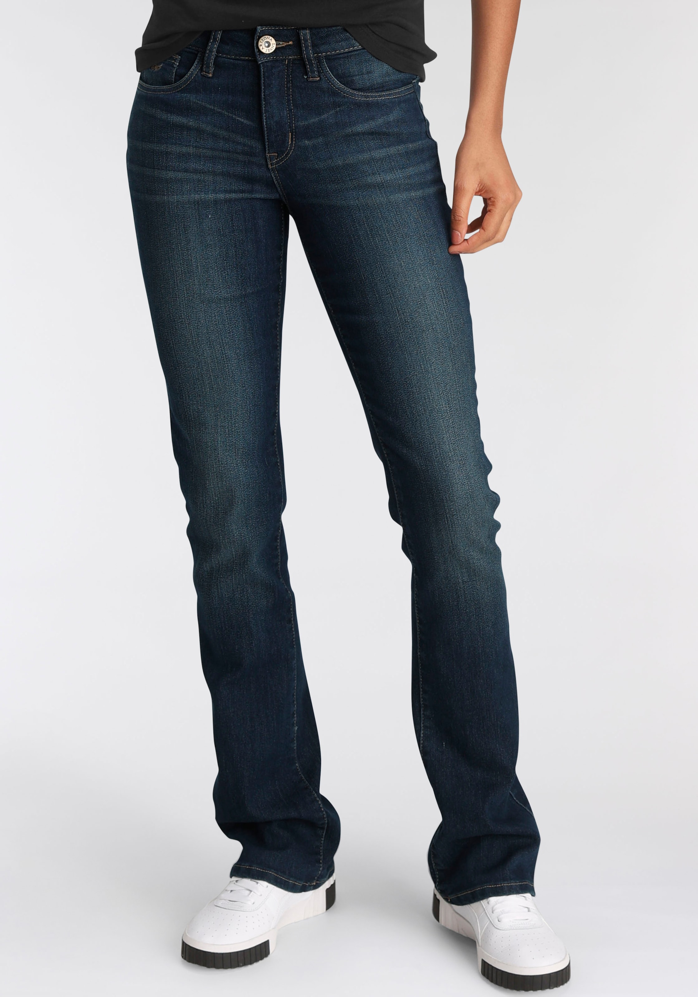 NEU Damen Hose Weiß Stretch Denim L30 Slim Arizona Jeans Röhre Kurz-Gr.18 36 