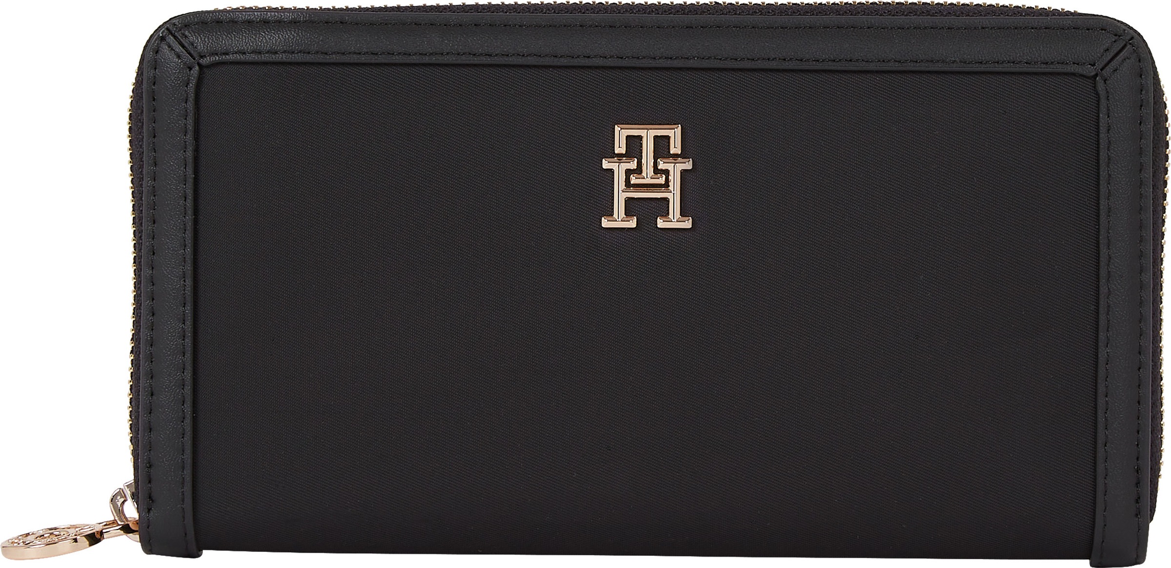 Tommy Hilfiger Geldbörse "TH ESSENTIAL S LARGE ZA", mit goldfarbenen Details