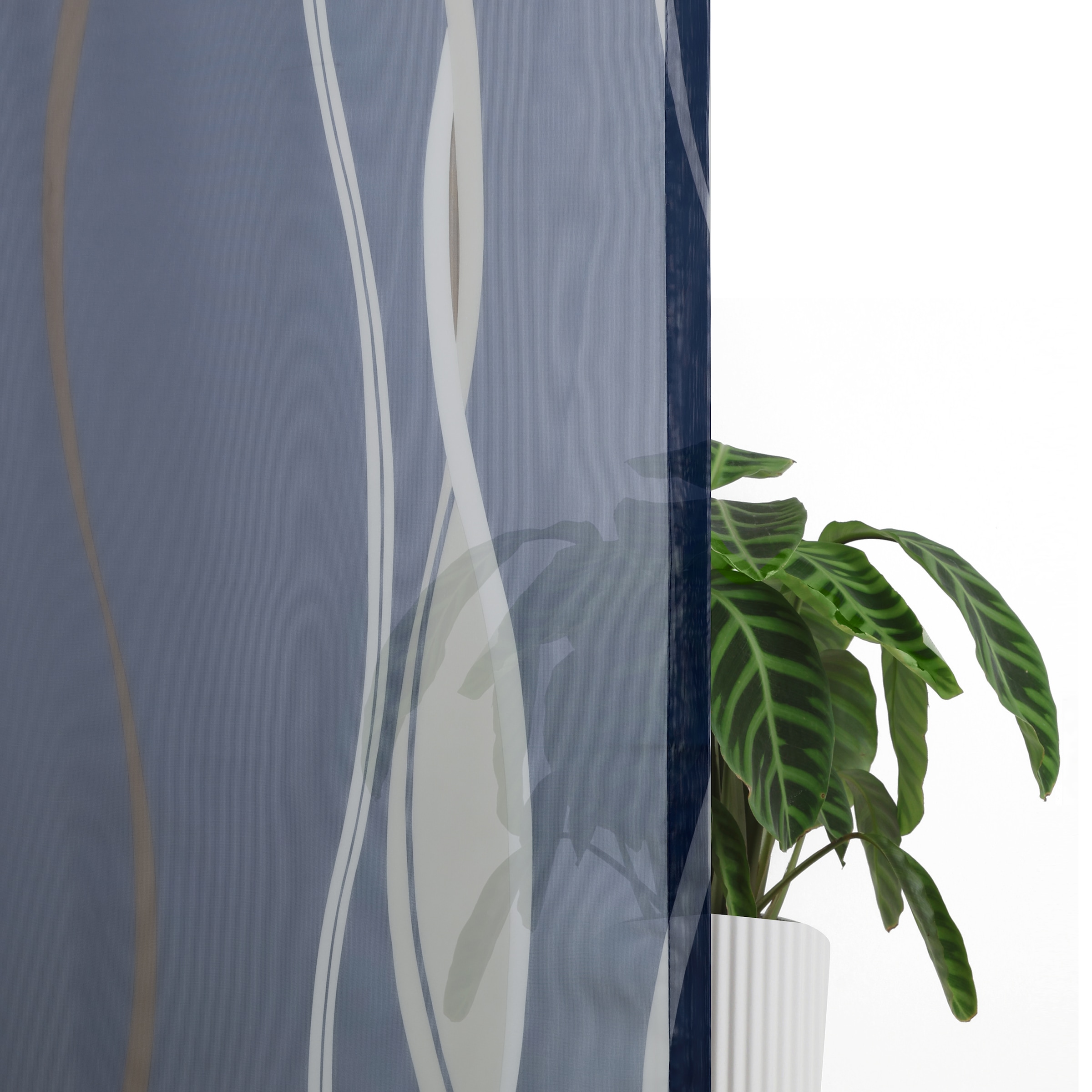 OTTO home Gardine »Dimona, Ösen, transparent, 2er-Set« Ösen 2 Stk. tlg. 2er-Set, transparent, Voile, Polyester