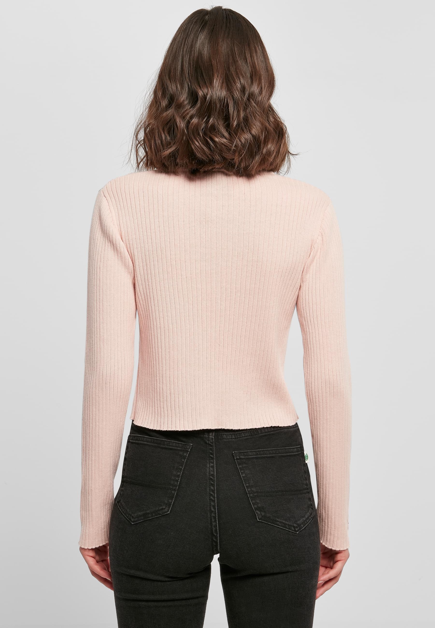 Fubu Outdoorjacke »Fubu Damen FW222-016-1, Corporate Rib Knit Bolero rose« 1 Stk. tlg. ohne Kapuze