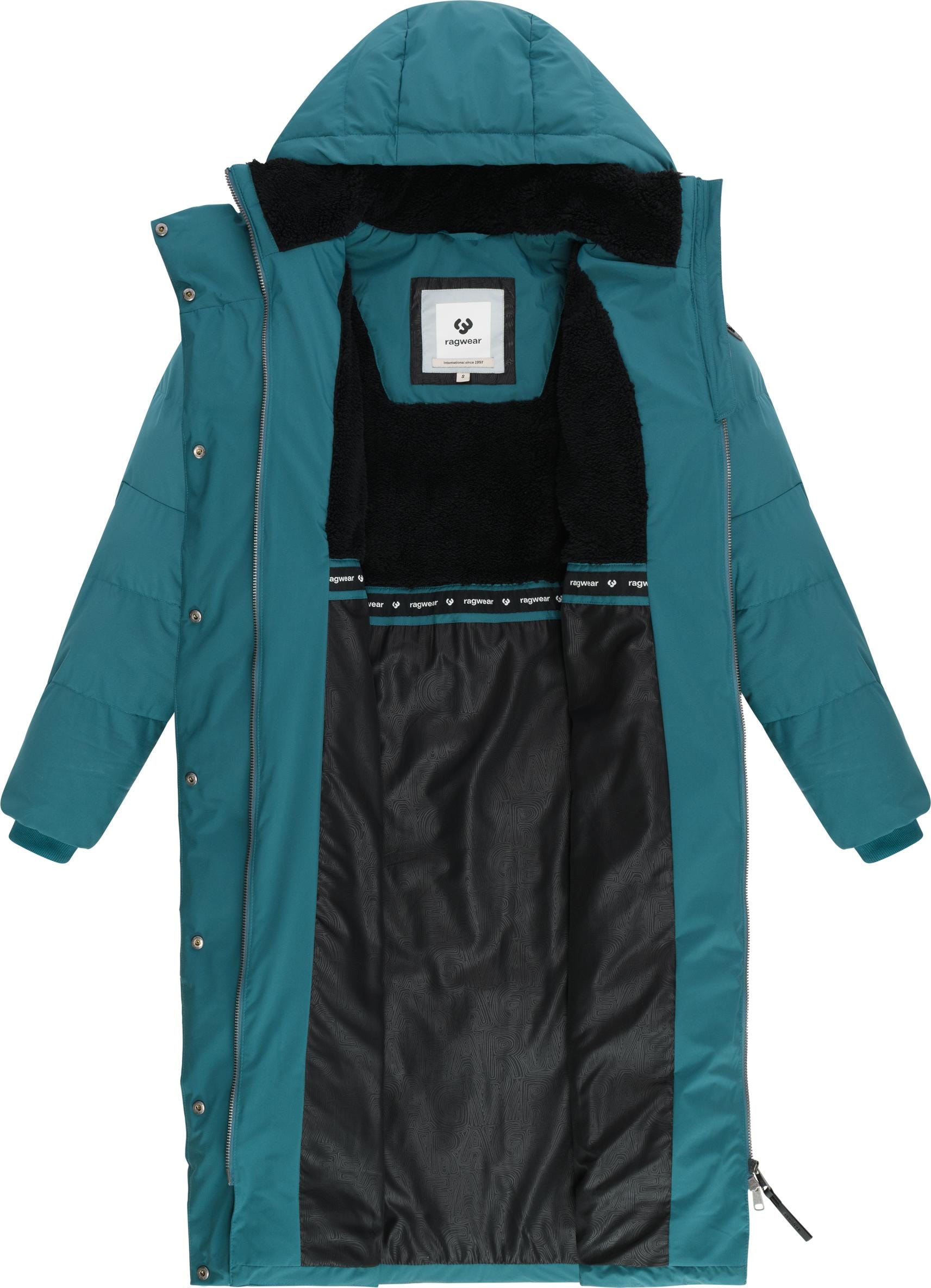 Ragwear Wintermantel »Pavla Long Soft YOUMODO« Wasserdichter Steppmantel mit Kuschelkragen