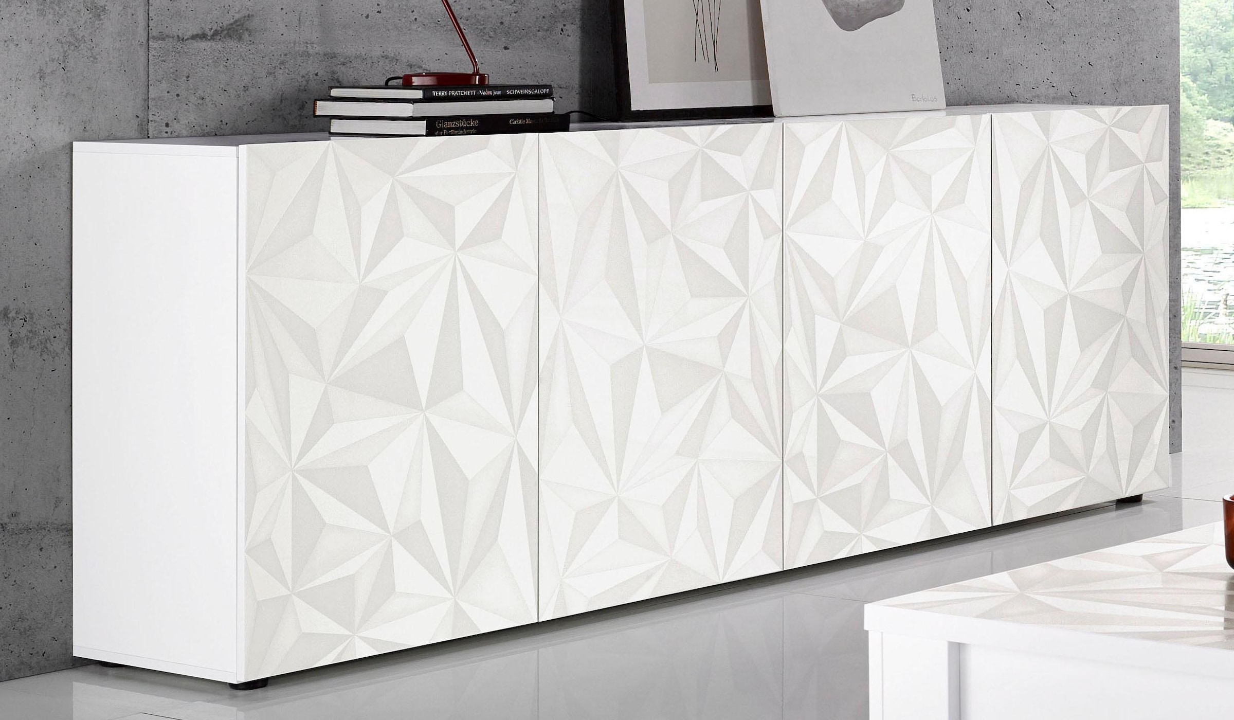 INOSIGN Sideboard "Prisma Breite 241, Kommode 4 Türen, Anrichte", Front mit günstig online kaufen