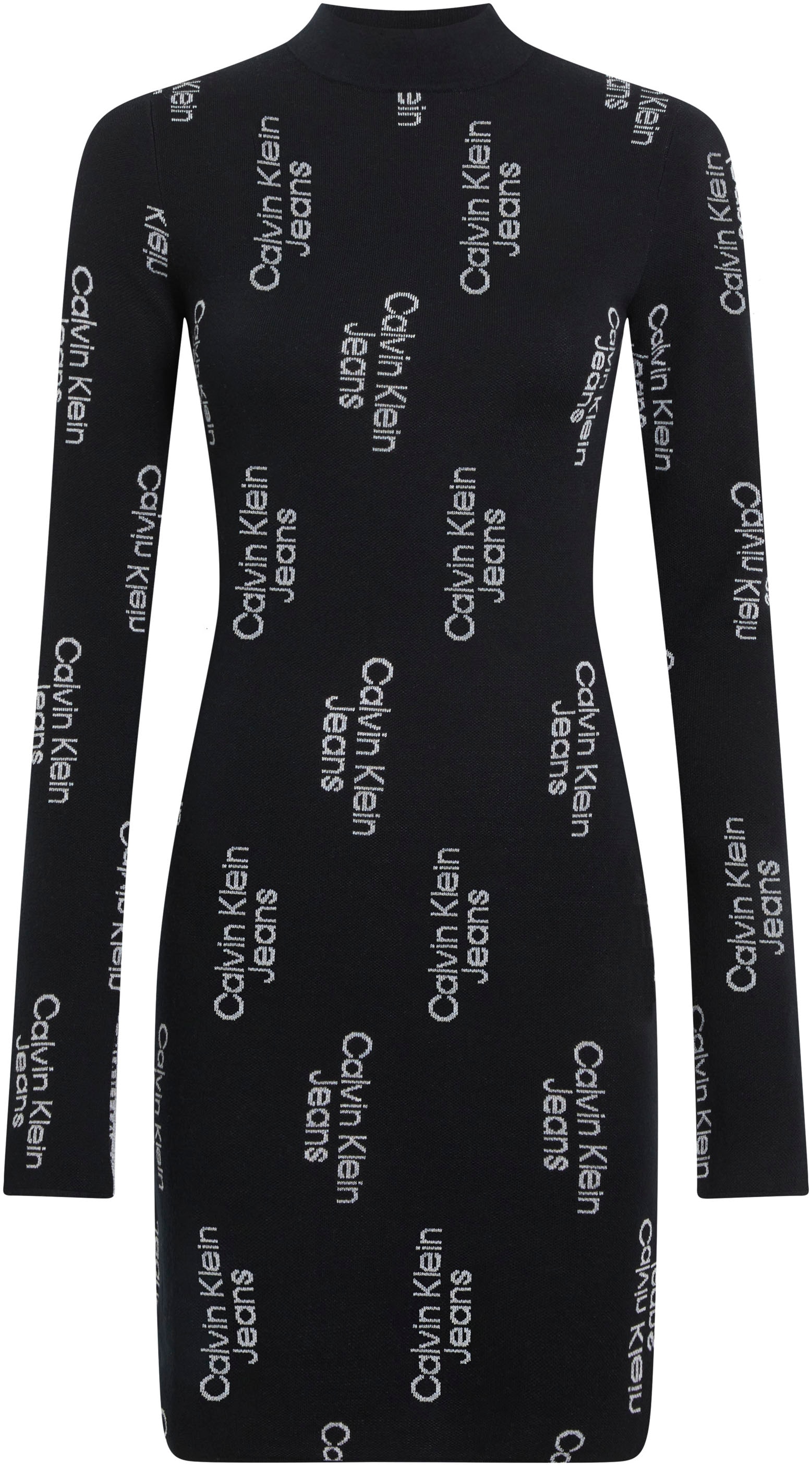 Calvin Klein DRESS« »LOGO Sweatkleid Jeans JACQUARD kaufen BAUR | für SWEATER