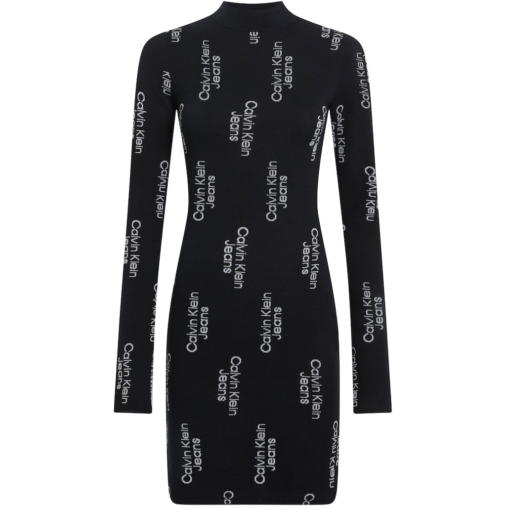 Calvin Klein Jeans Sweatkleid »LOGO JACQUARD SWEATER DRESS«