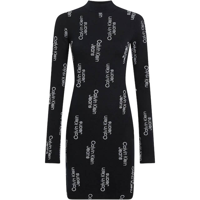 Calvin Klein Jeans Sweatkleid »LOGO JACQUARD SWEATER DRESS« für kaufen |  BAUR