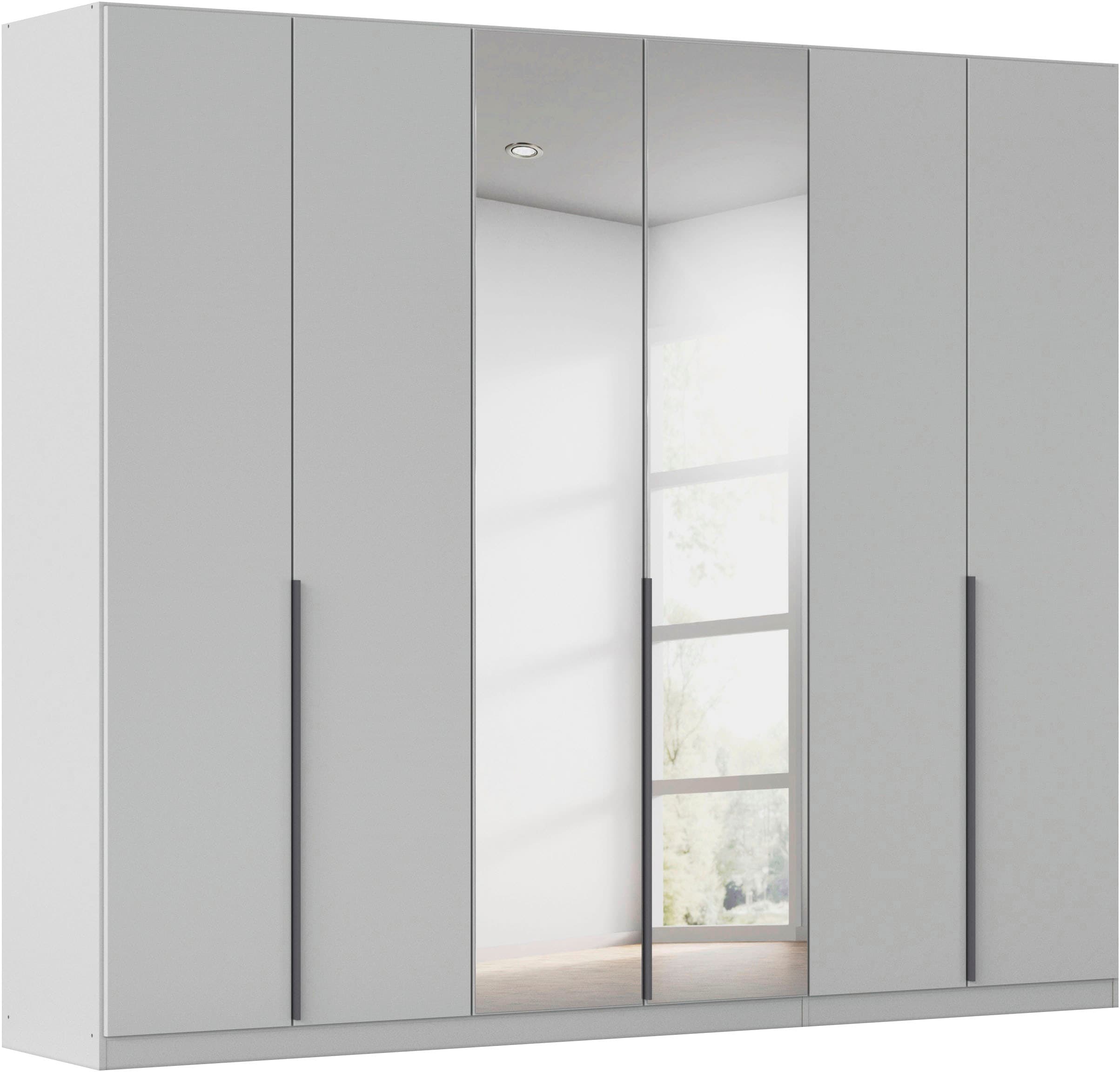 OTTO home Drehtürenschrank "Kleiderschrank Schrank Garderobe AGORDO mit Dekor- oder Hochglanzfront" in zwei Griff-Farben, Breiten 91-405 cm, durchdachte Innenausstattung, in 8 Breiten und 2 Höhen MADE IN GERMANY