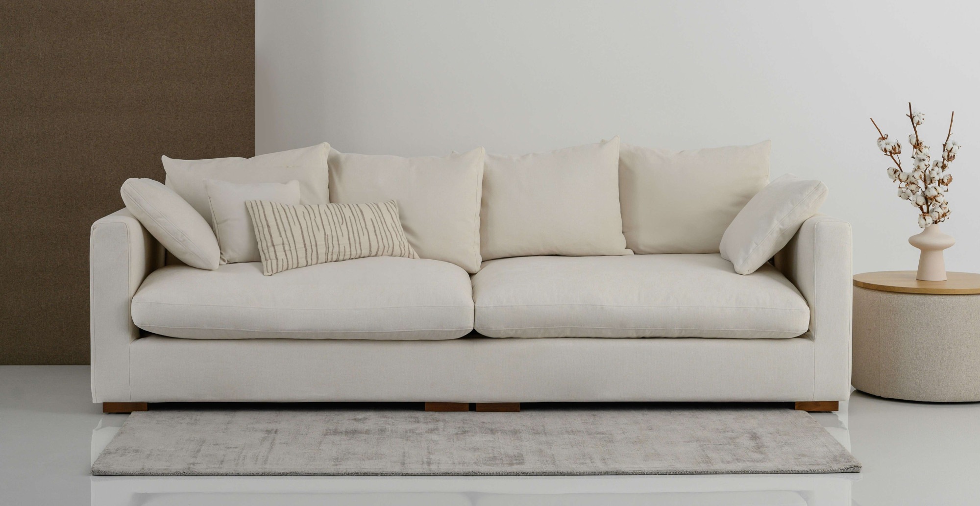 Home affaire Big-Sofa "Comfy", extra weich und kuschelig, Füllung mit Feder günstig online kaufen