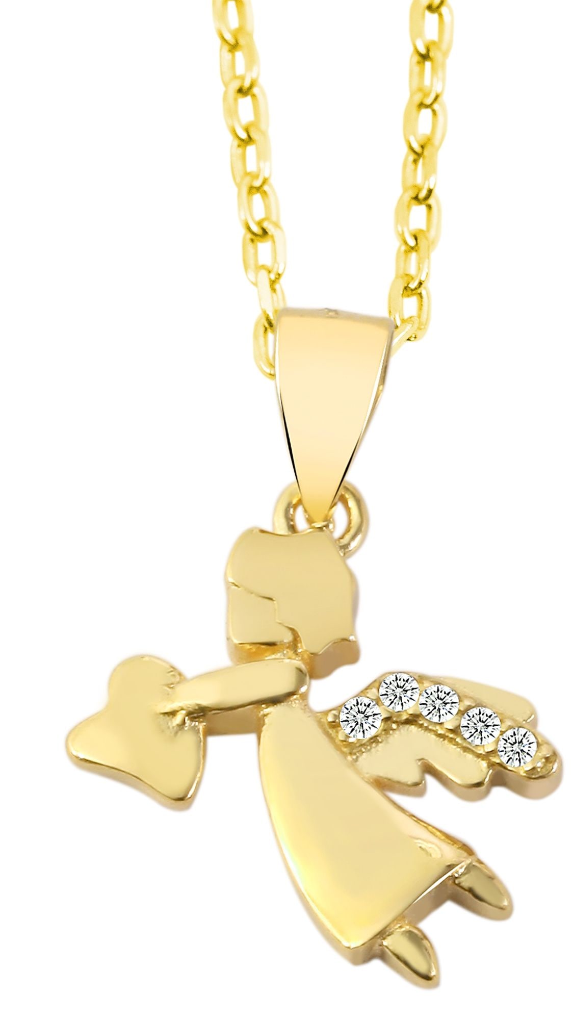 Adelia´s Kettenanhänger »Damen Anhänger – Herzanhänger aus 925 Silber mit Zirkonia«  Eine schöne Geschenkidee für jeden Anlass