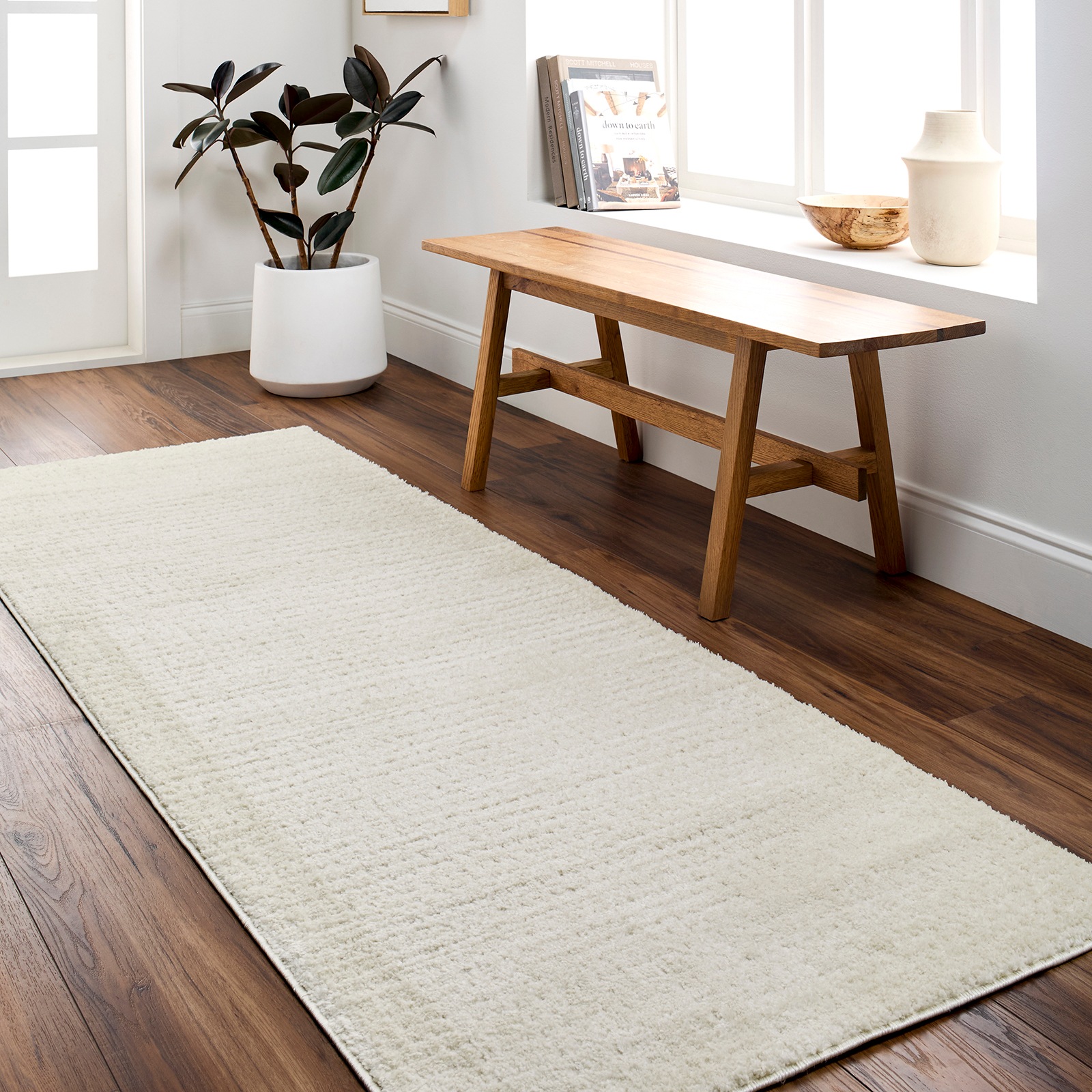 Livabliss Teppich »CAGLIARI« rechteckig 14 mm Höhe Skandi Design, Modern Boho Kurzflor Wohnzimmerteppich, Schlafzimmer