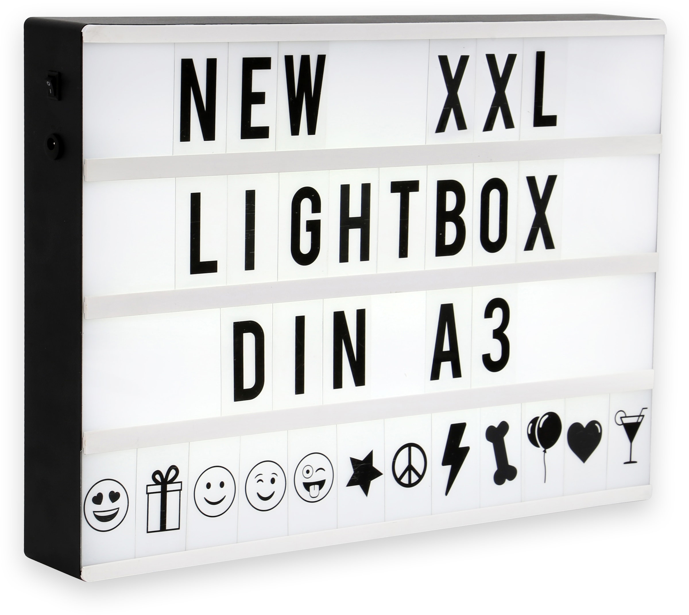 B.K.Licht LED Lichtbox, 1 flammig-flammig, LED Lightbox XXL, Lichtbox, Dekolicht, LED-Schild, Kino-Leuchte