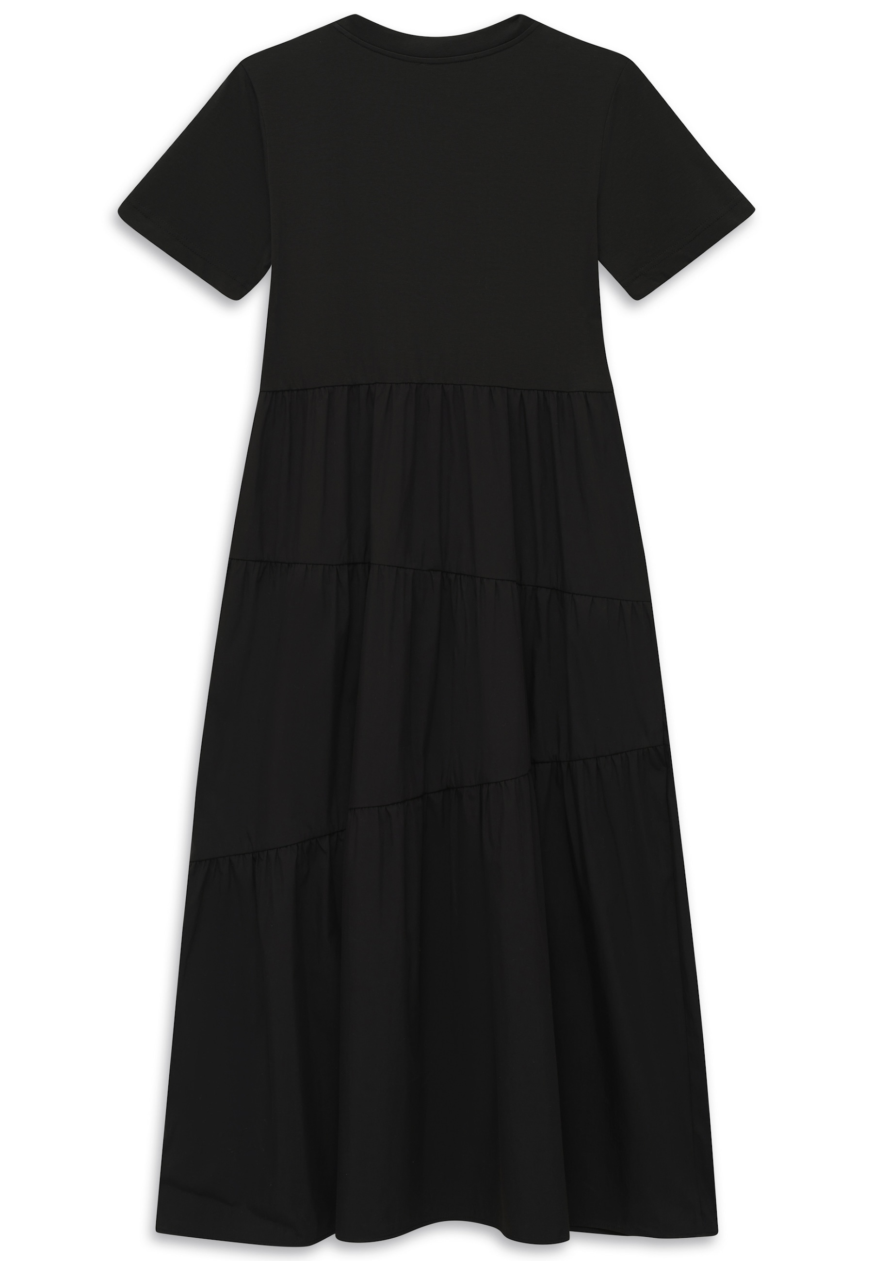 bugatti Sommerkleid »Materialmix« mit asymmetrischen Raffungen