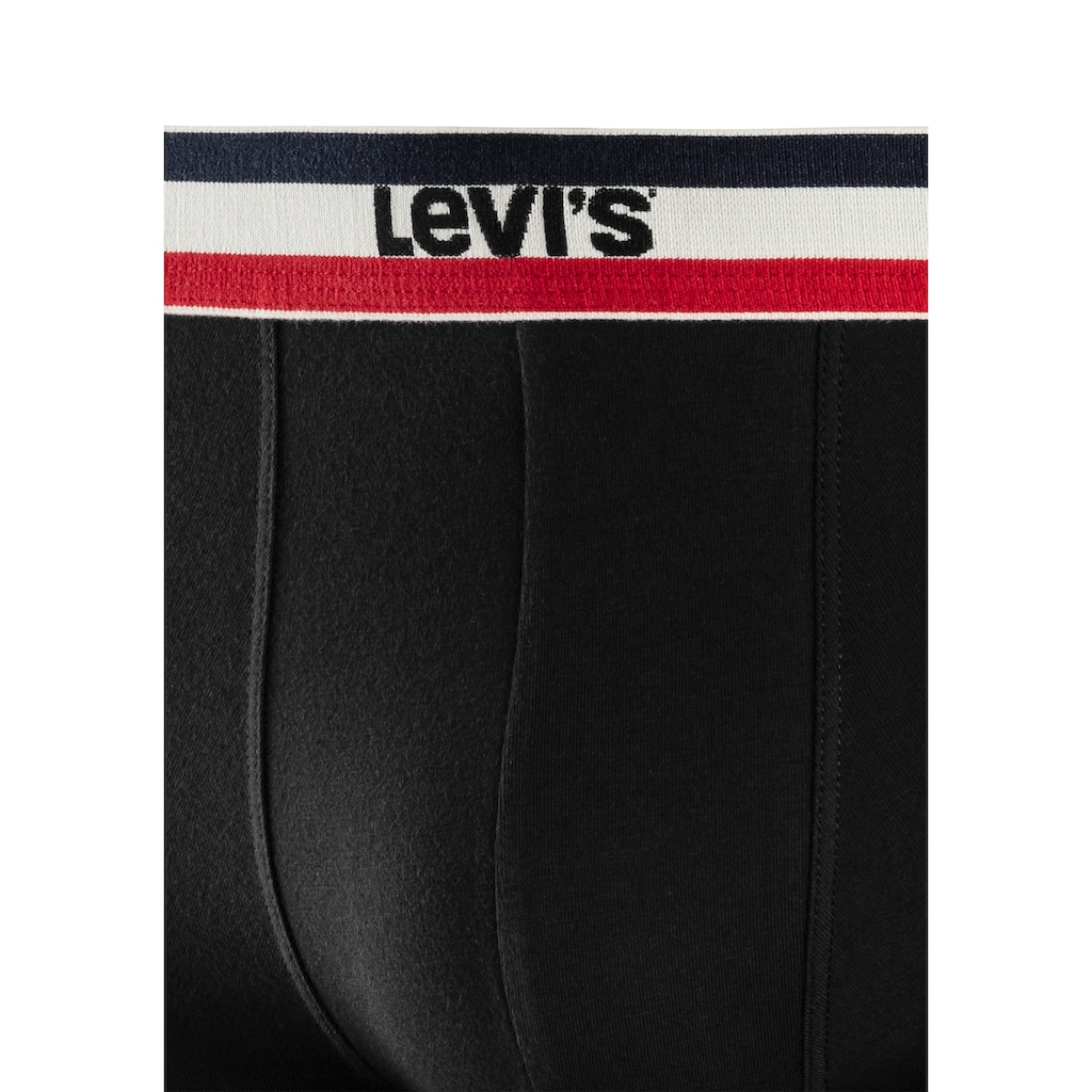 Levi's® Boxer, (Packung, 3 St.), Streifen Logo Bund