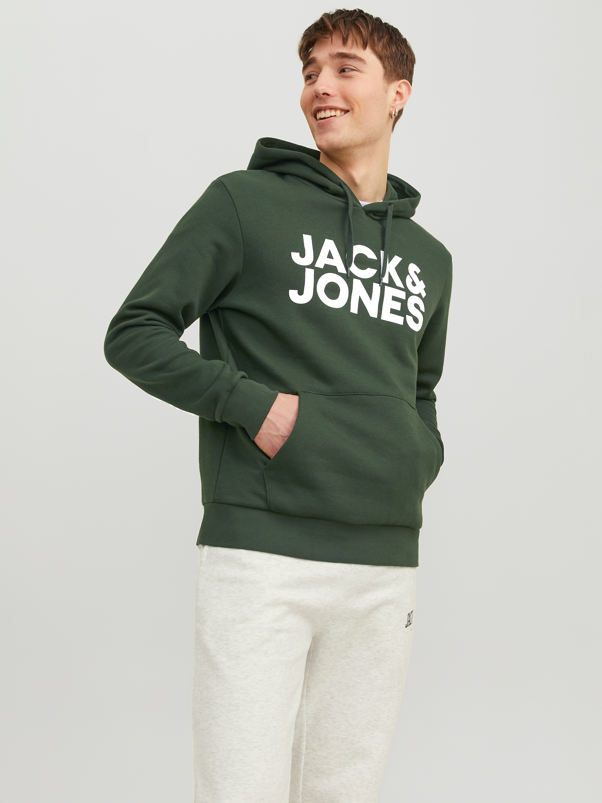 Jack & Jones Kapuzensweatshirt »JJECORP LOGO SWEAT HOOD NOOS«, mit Logo Print
