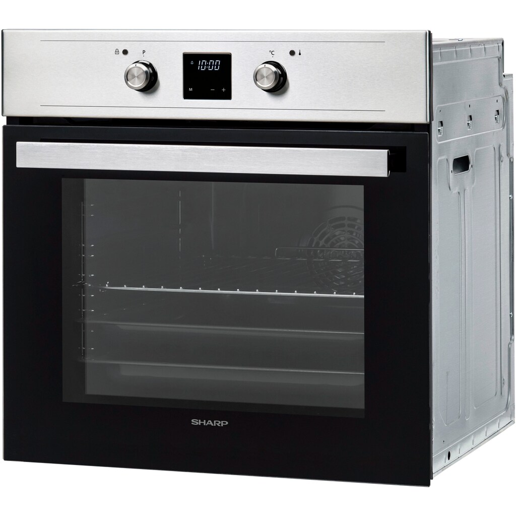 Sharp Backofen-Set »Pyro-Powerset_Induktion Edelstahl«, K-61DX28IM0-EU, EasyClean