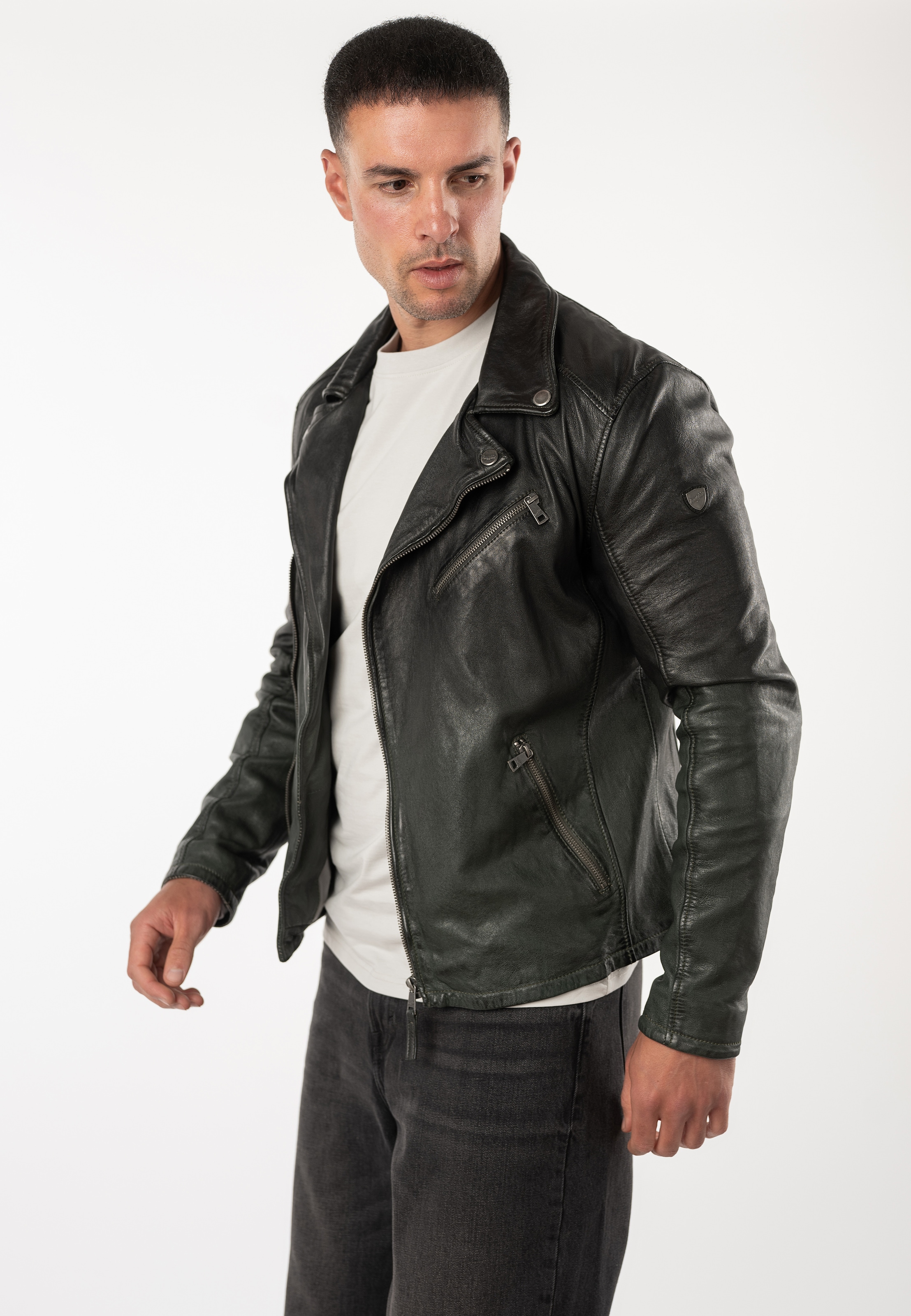 Mauritius Lederjacke »MMTydian« mit Reverskragen, Regular Fit