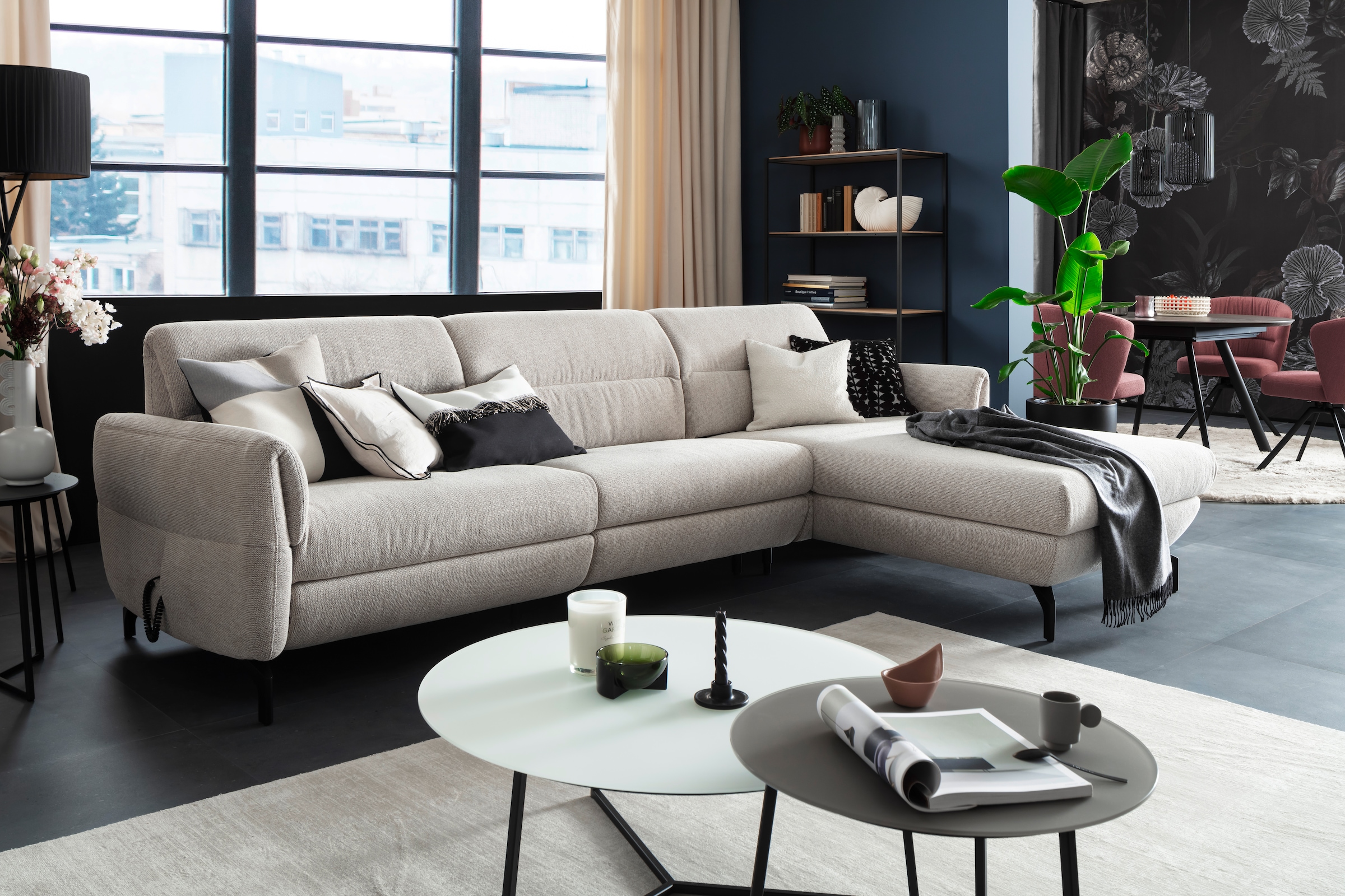 SCHÖNER WOHNEN-Kollektion Teppich »Alessa« rechteckig 5 mm Höhe Viskose, Wohnzimmer