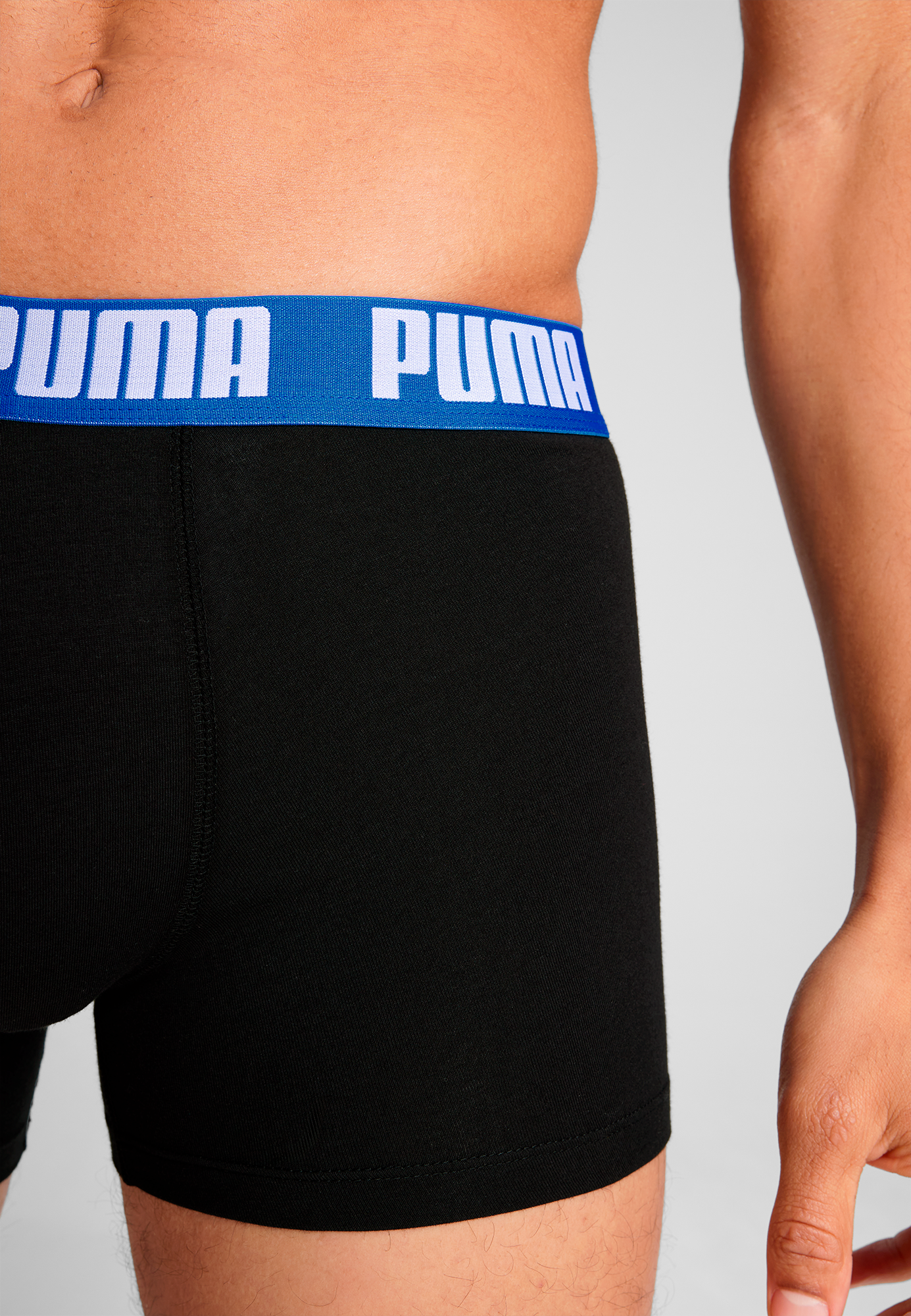 PUMA Boxershorts »PUMA MEN EVERYDAY BASIC BOXERS 2P« Packung, 2er Pack,  mit Puma Webbund