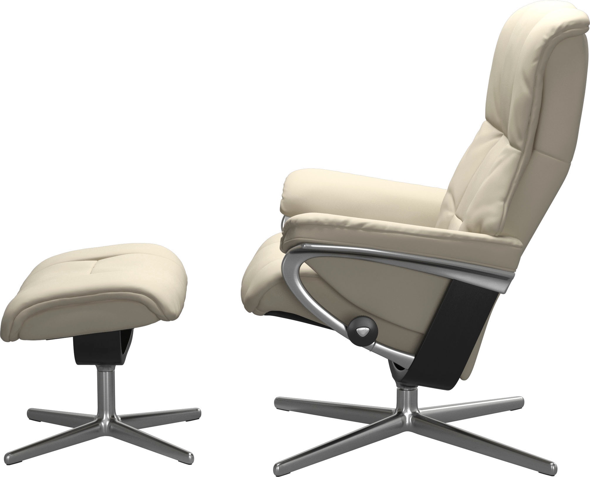 Stressless® Relaxsessel »Mayfair«, mit Cross Base, Größe S, M & L, Holzakzent Schwarz