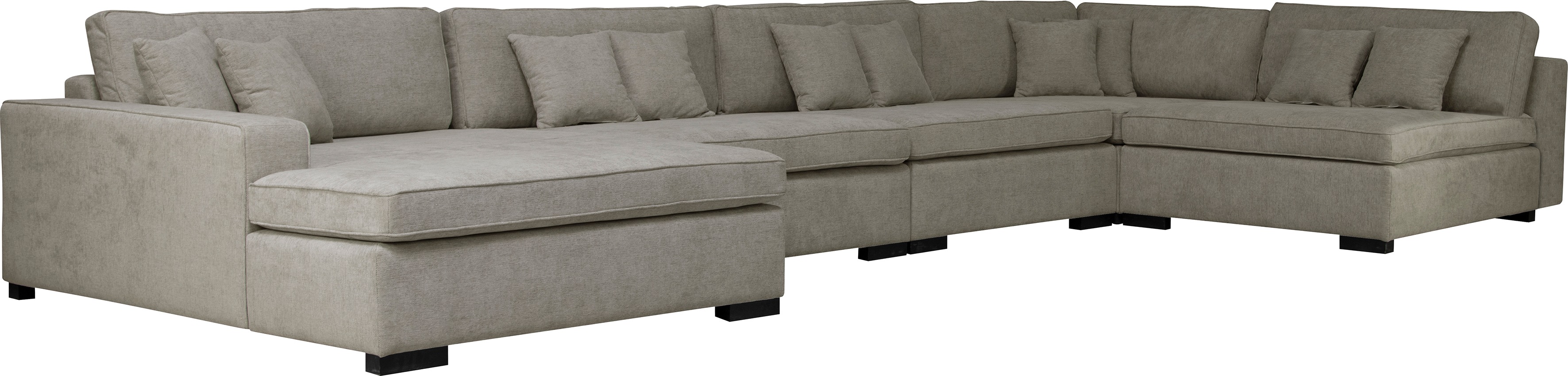 Thumbnail - Home affaire Wohnlandschaft "Skara U-Form", Lounge-Sofa mit Federkernpolsterung, in vielen Bezugsvarianten