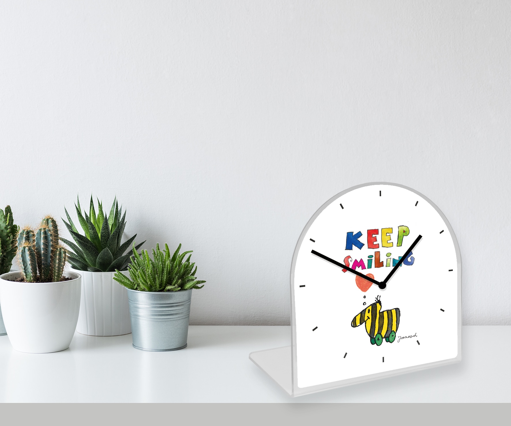 LuckyLinde Tischuhr "Die Tigerente Janosch" Tischuhr aus Acrylglas, Uhr, be günstig online kaufen