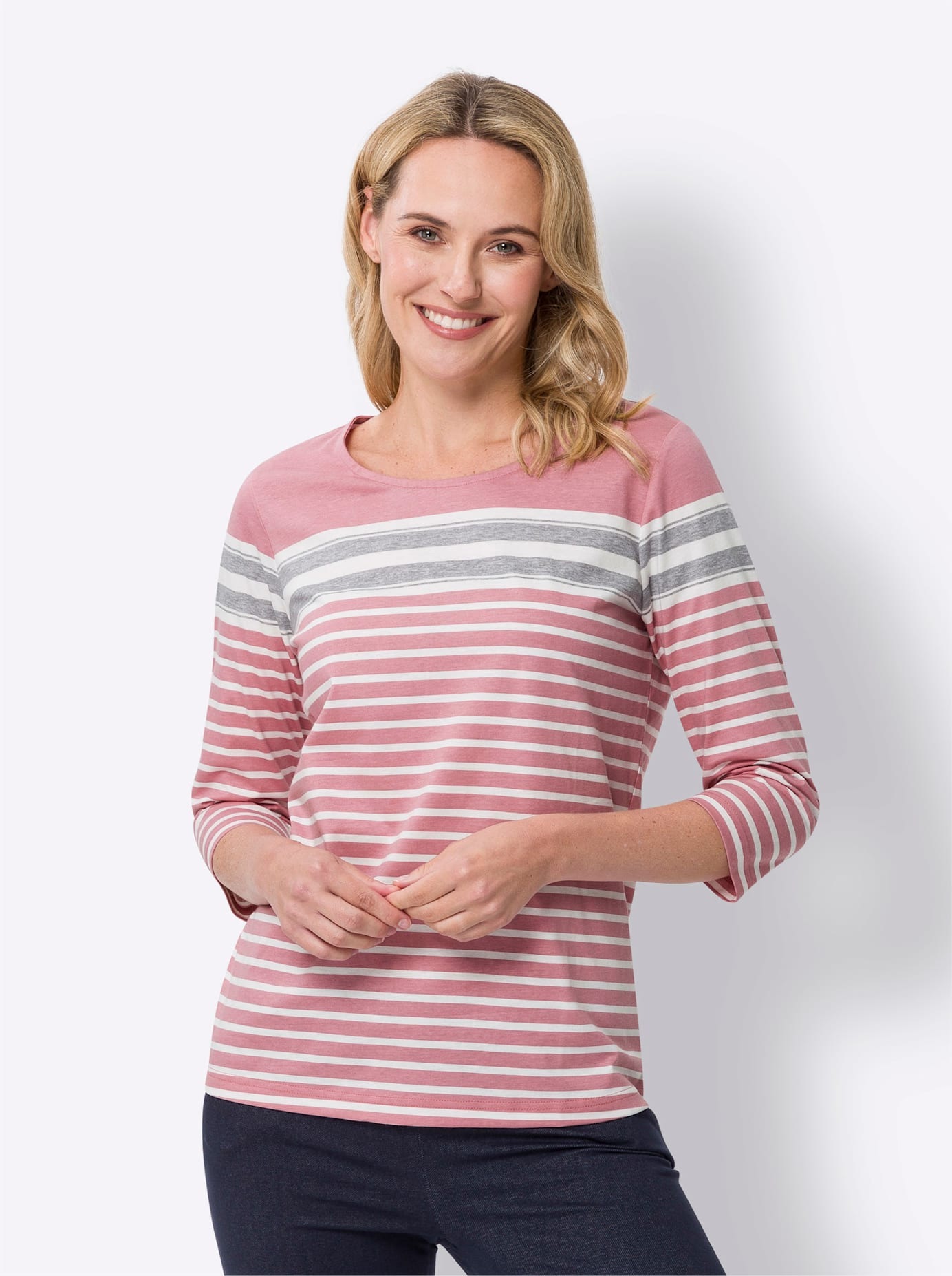 Classic Basics 3/4-Arm-Shirt "3/4-Arm-Shirt" 1 Stk. tlg. günstig online kaufen