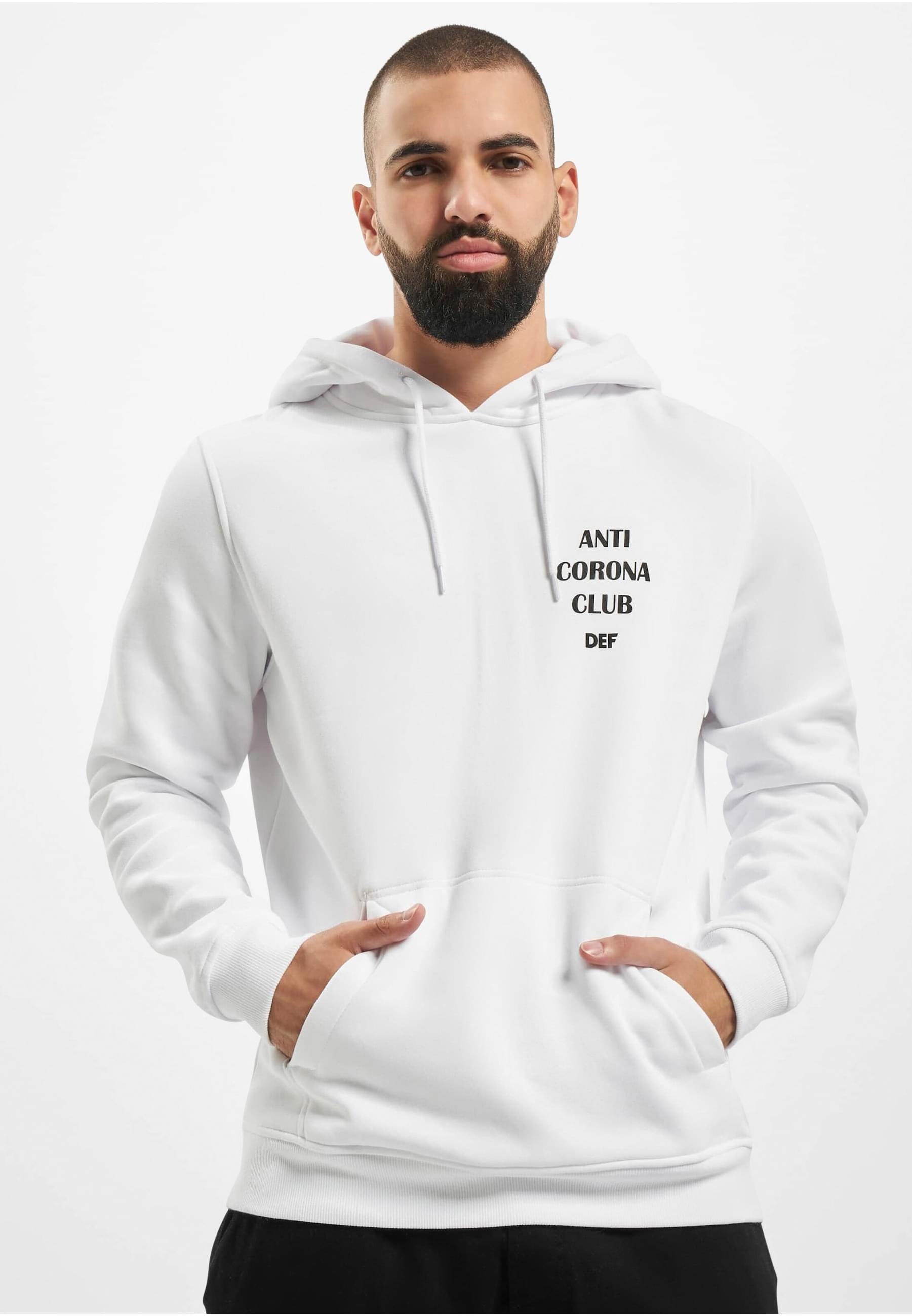 DEF Sweatshirt »DEF Herren Anti Corona Hoody«, (1 tlg.)