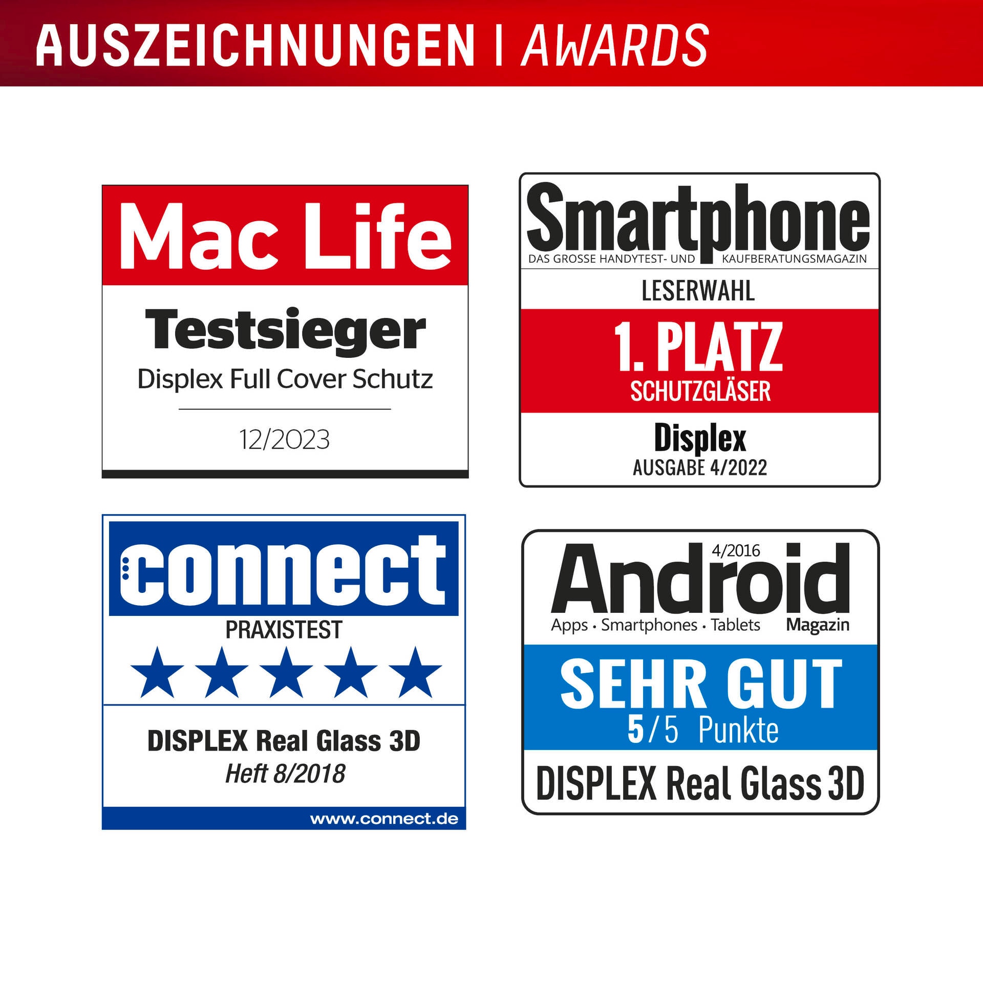 Displex Displayschutzglas »Premium Glass Full Cover«, für Apple iPhone 16, (1 St.), Displayschutzfolie, Schutzfolie, Bildschirmschutz, kratz- & stoßfest