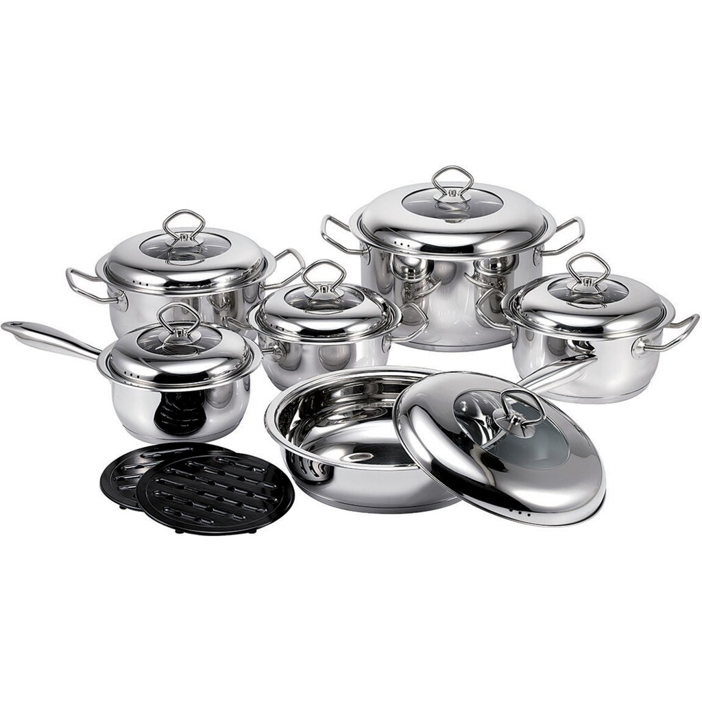 KING Topf-Set »Gourmet Royal«, Edelstahl, (Set, 14 tlg.), Induktion